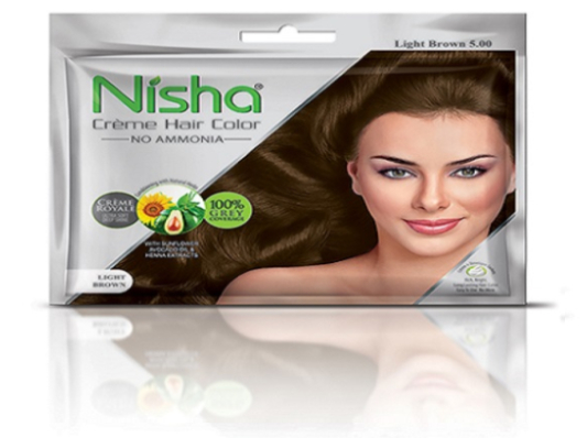 Nisha Crème Hair Color Light Brown