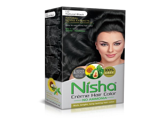 Nisha Crème Hair Color Natural Black