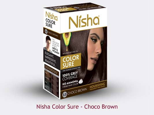 Nisha Color Sure Choco Brown
