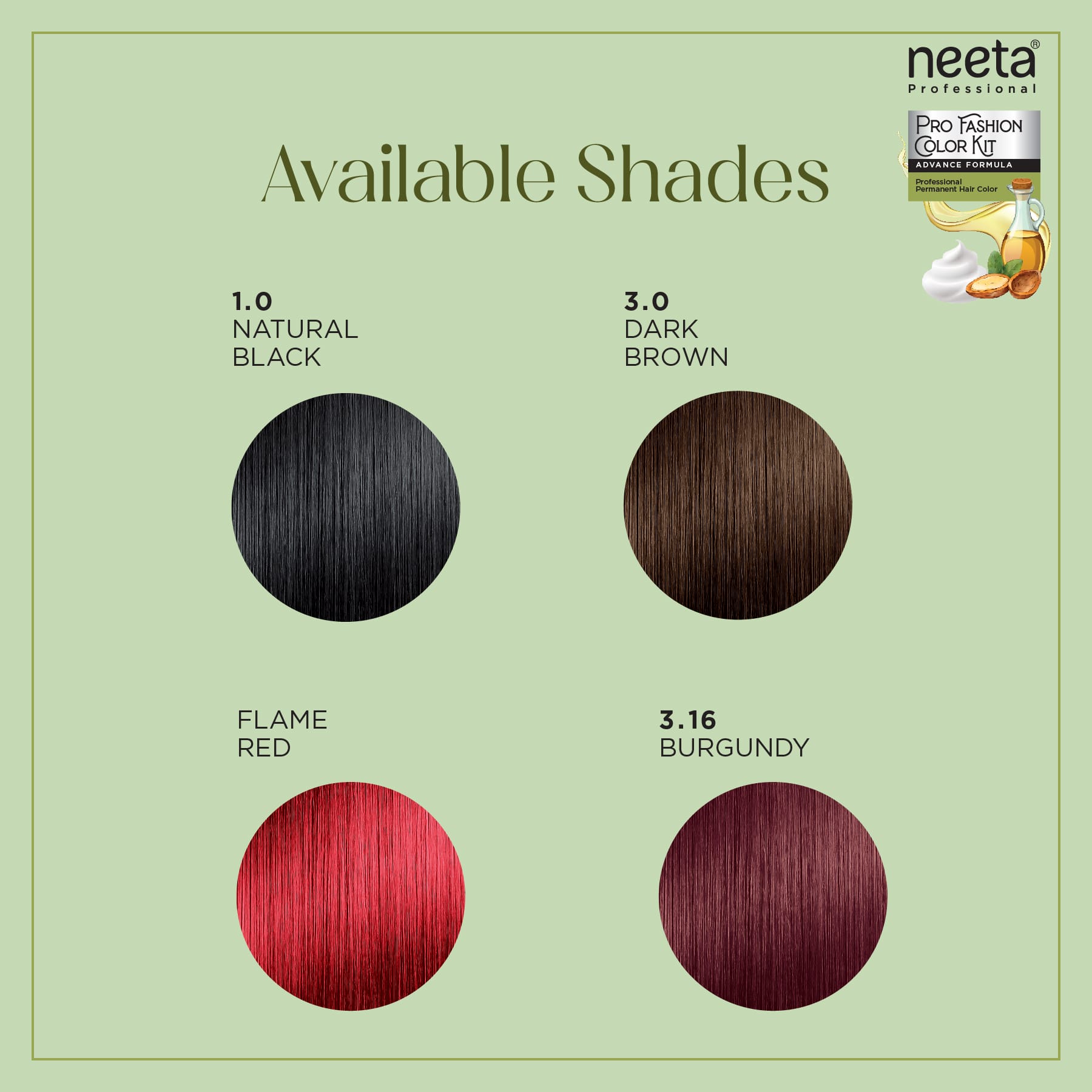 Neeta Pro Fashion Color Kit 4.0 Natural Brown