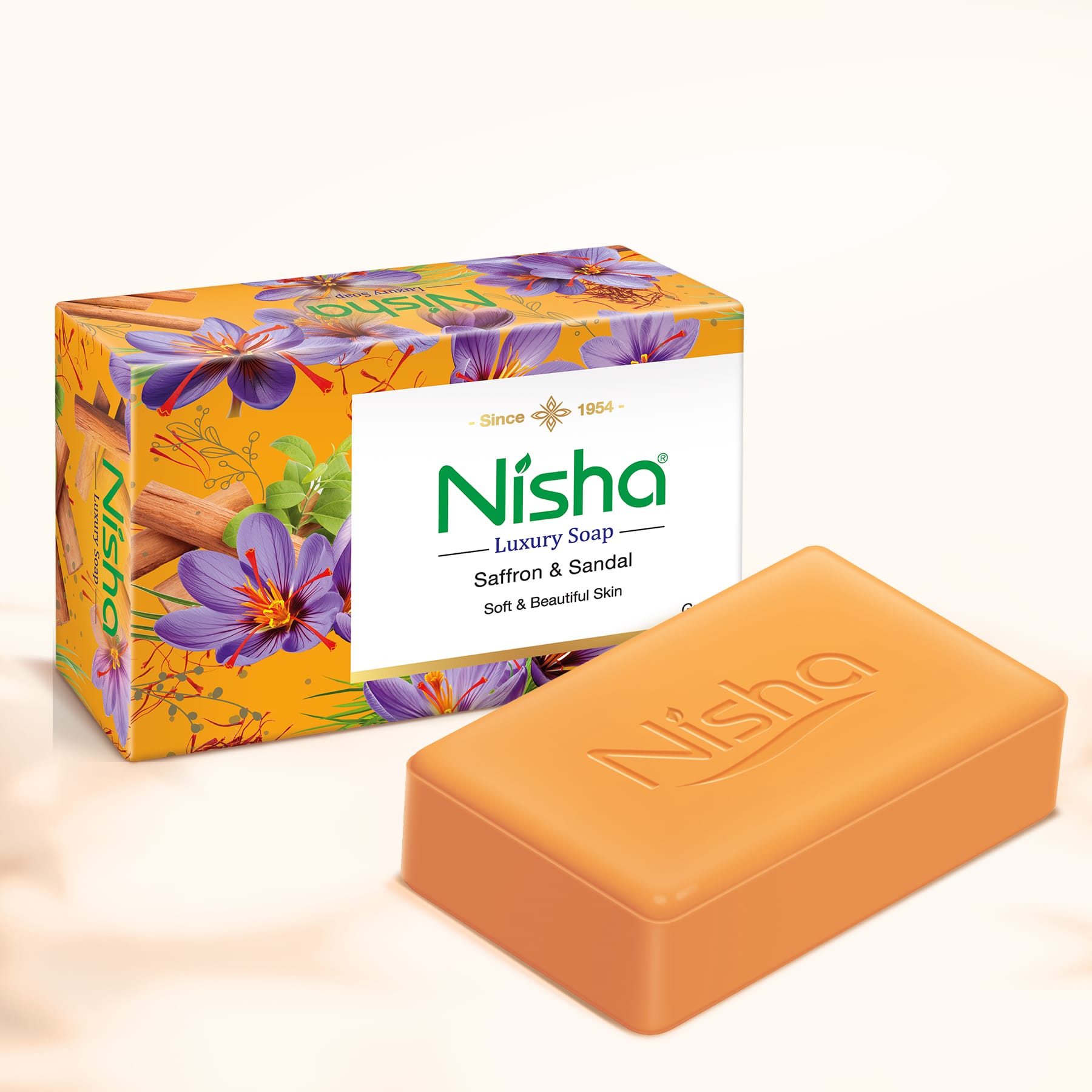 Nisha Luxury Soap Saffron & Sandal