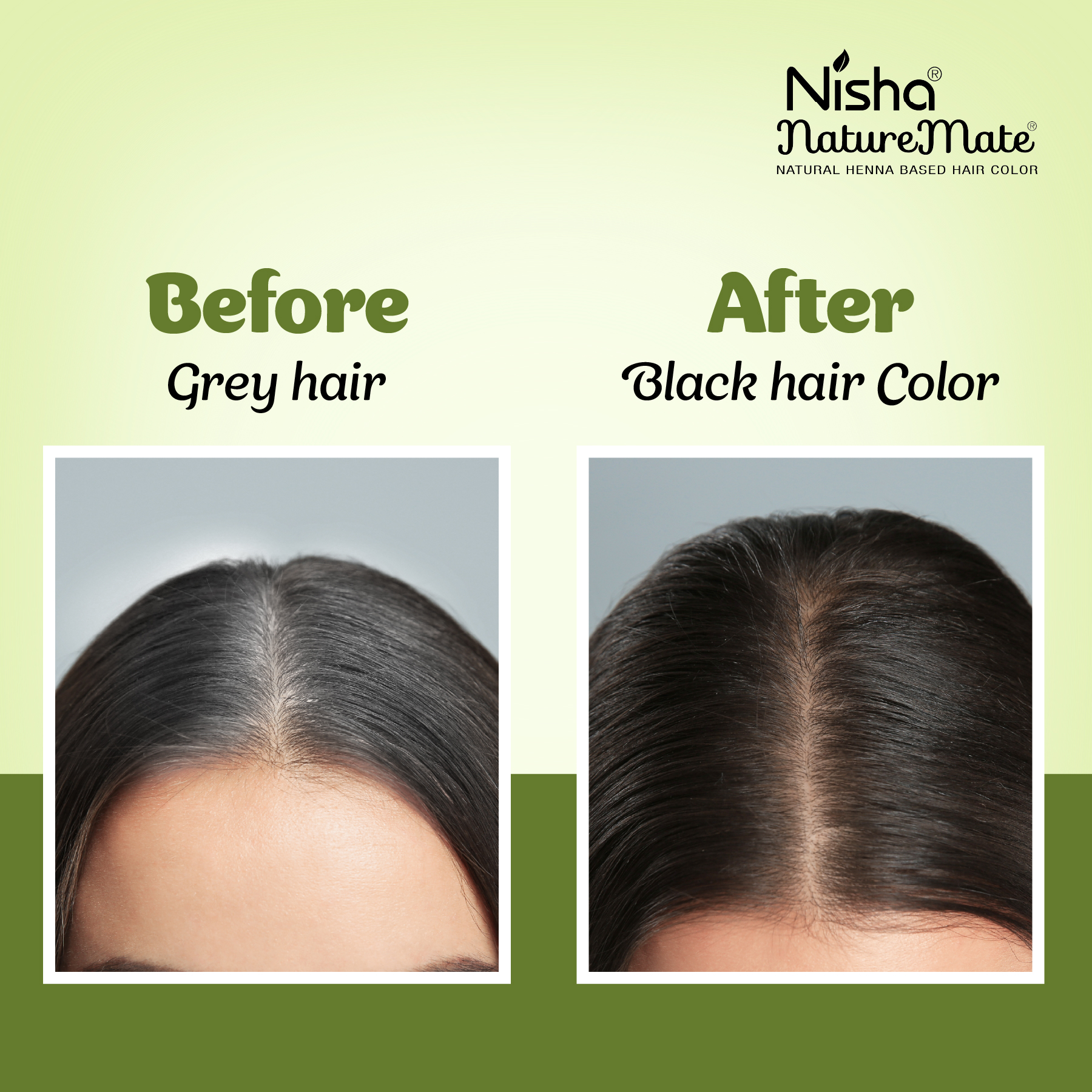 Nisha Naturemate Natural Henna Based Hair Color Original Black