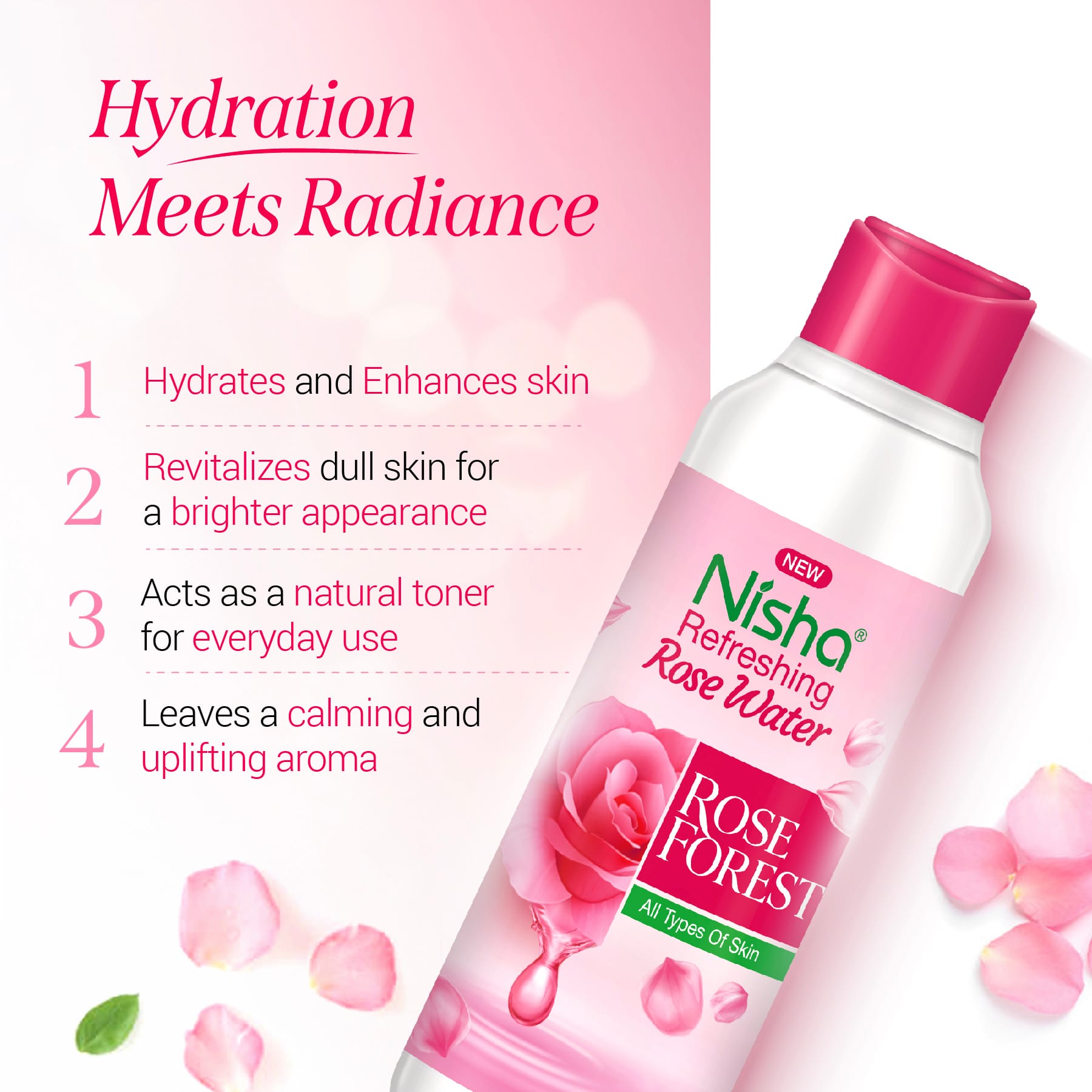Nisha Refreshing Rose Water 300ml