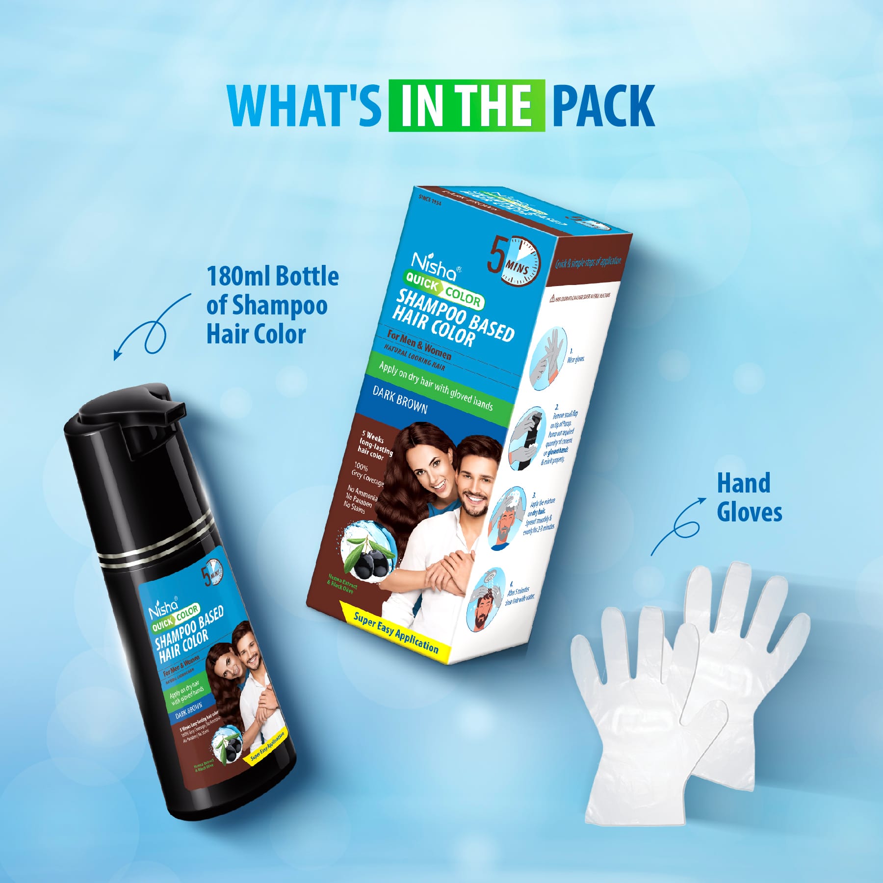 nisha-quick-color-shampoo-based-hair-color-dark-brown-pump-bottle