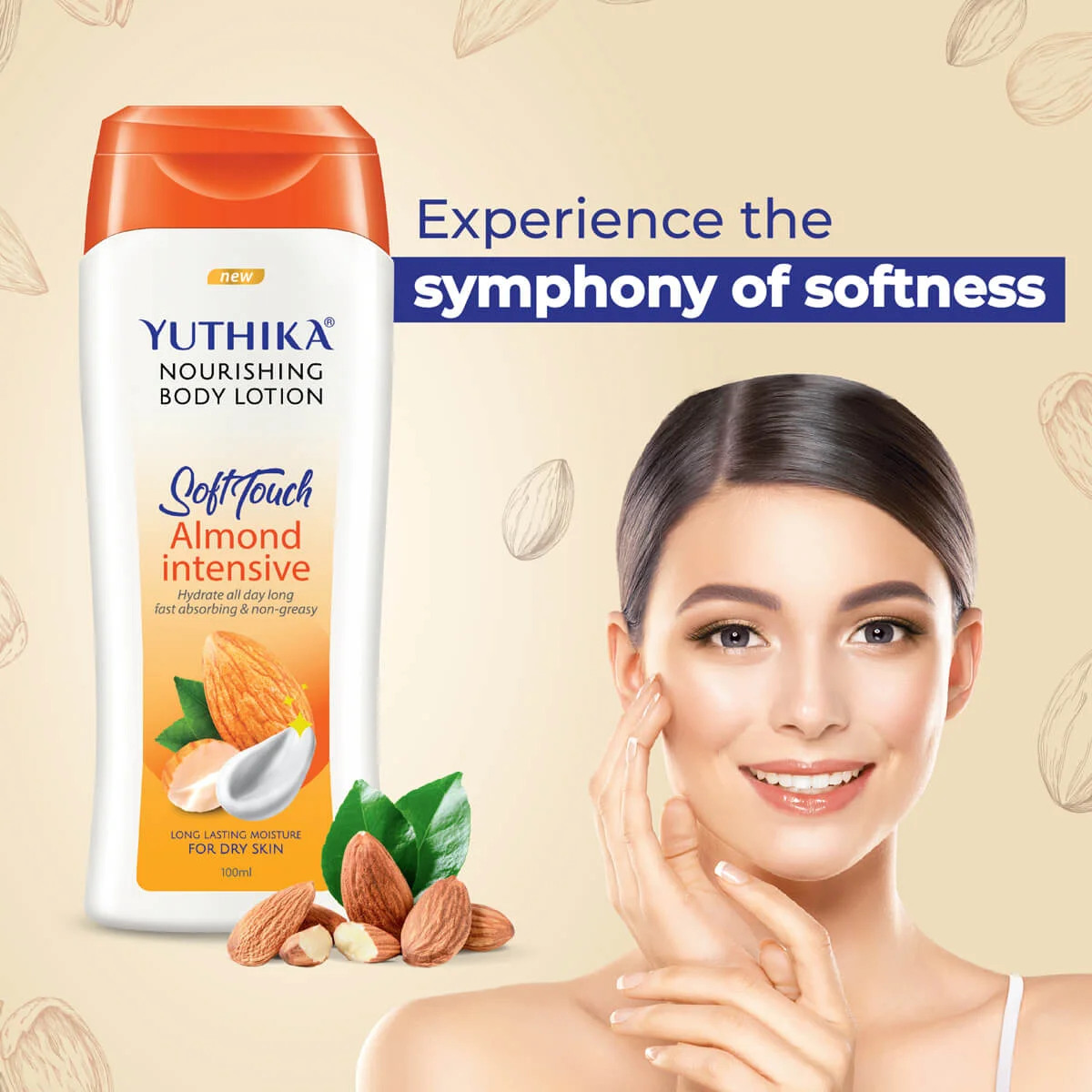 Yuthika Nourishing Body Lotion Almond Intensive 100ml