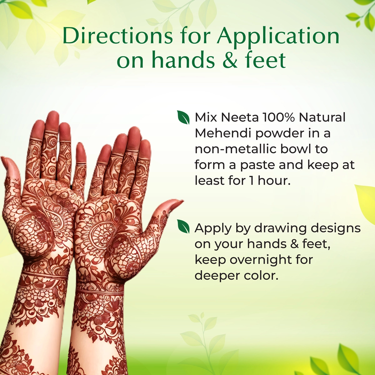 Neeta 100% Natural Mehendi Powder
