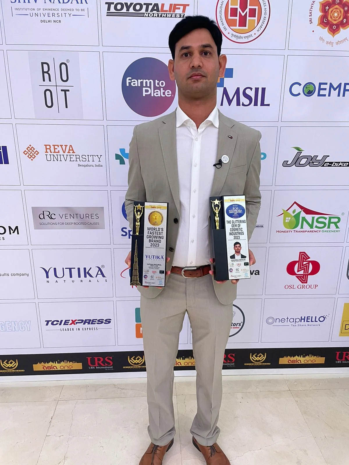 Asia One Award World’s Fastest Growing Brand 2023 – Dubai