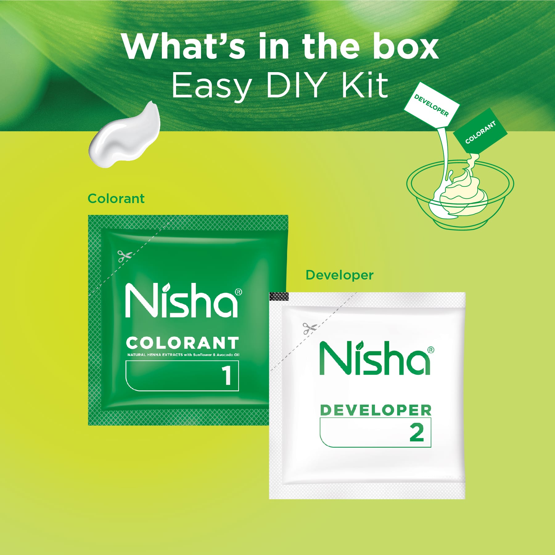 Nisha Crème Hair Color 1.0 Natural Black | 100% Grey Coverage