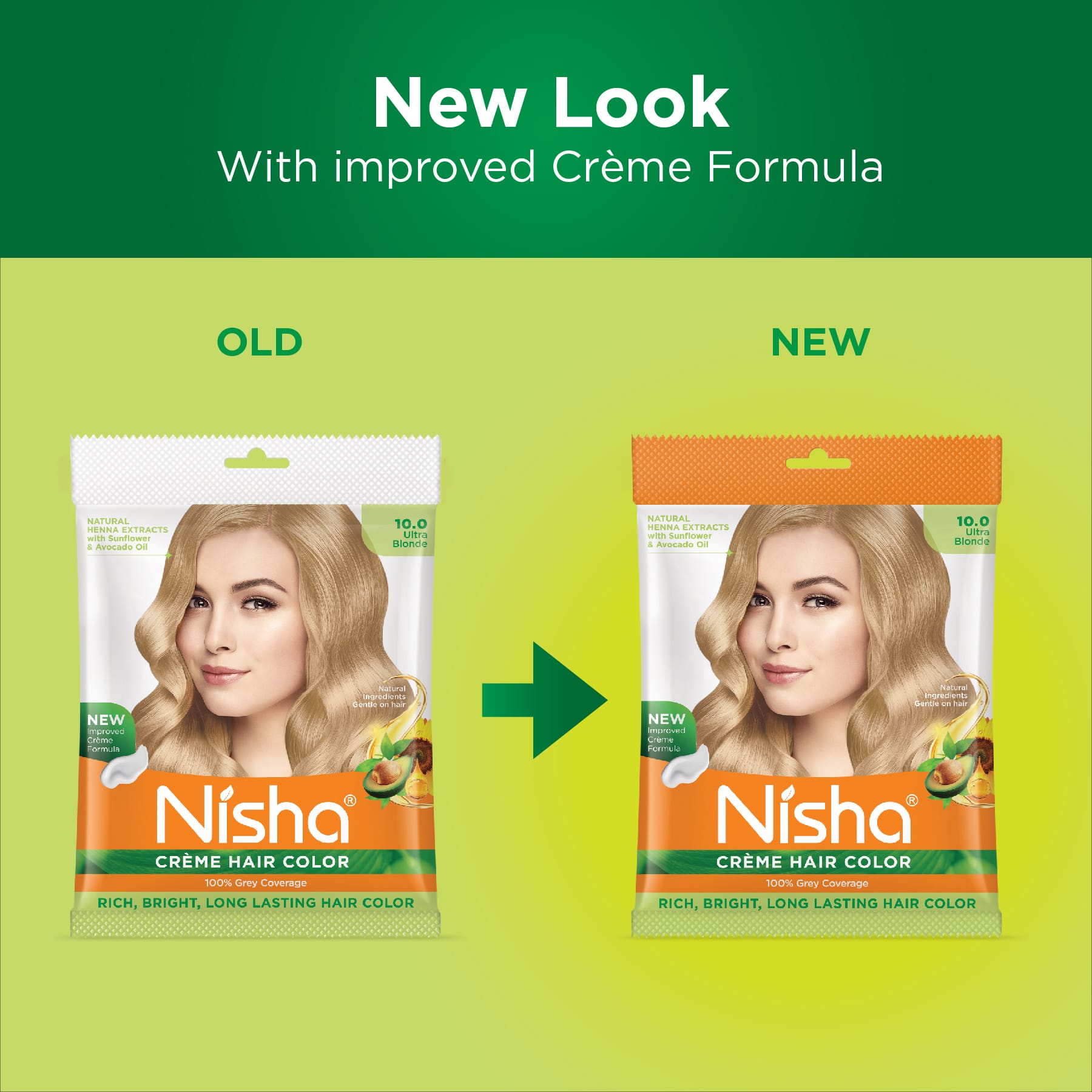 Nisha Crème Hair Color 10.0 Ultra Blonde | 100% Grey Coverage