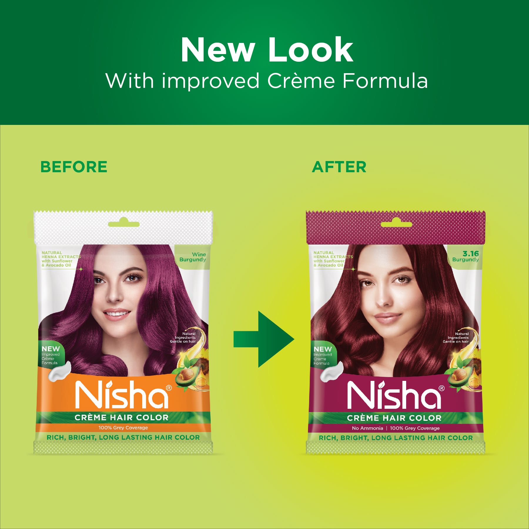 Nisha Crème Hair Color 3.16 Burgundy | No Ammonia