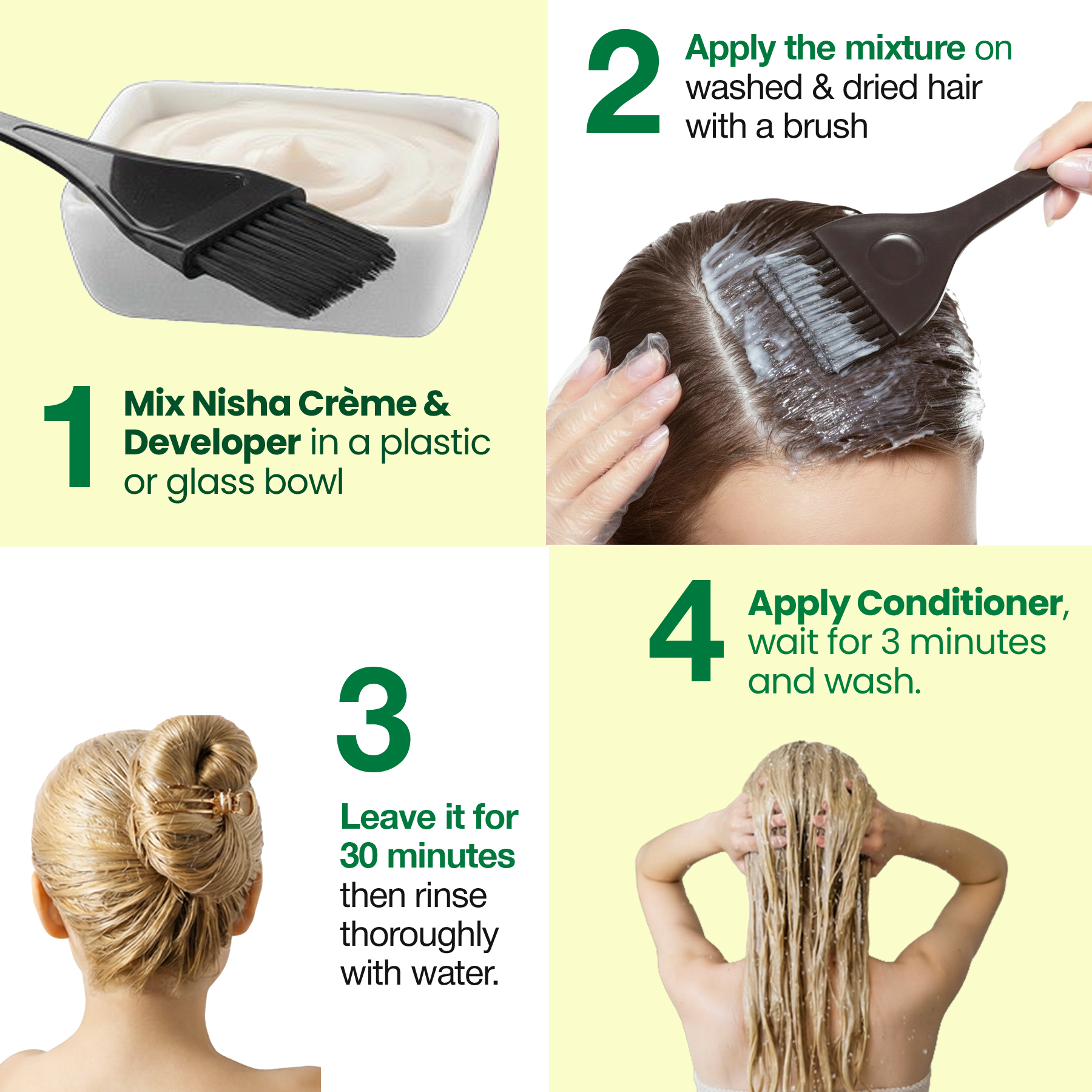 Nisha Crème Hair Color 8.0 Light Blonde | 100% Grey Coverage