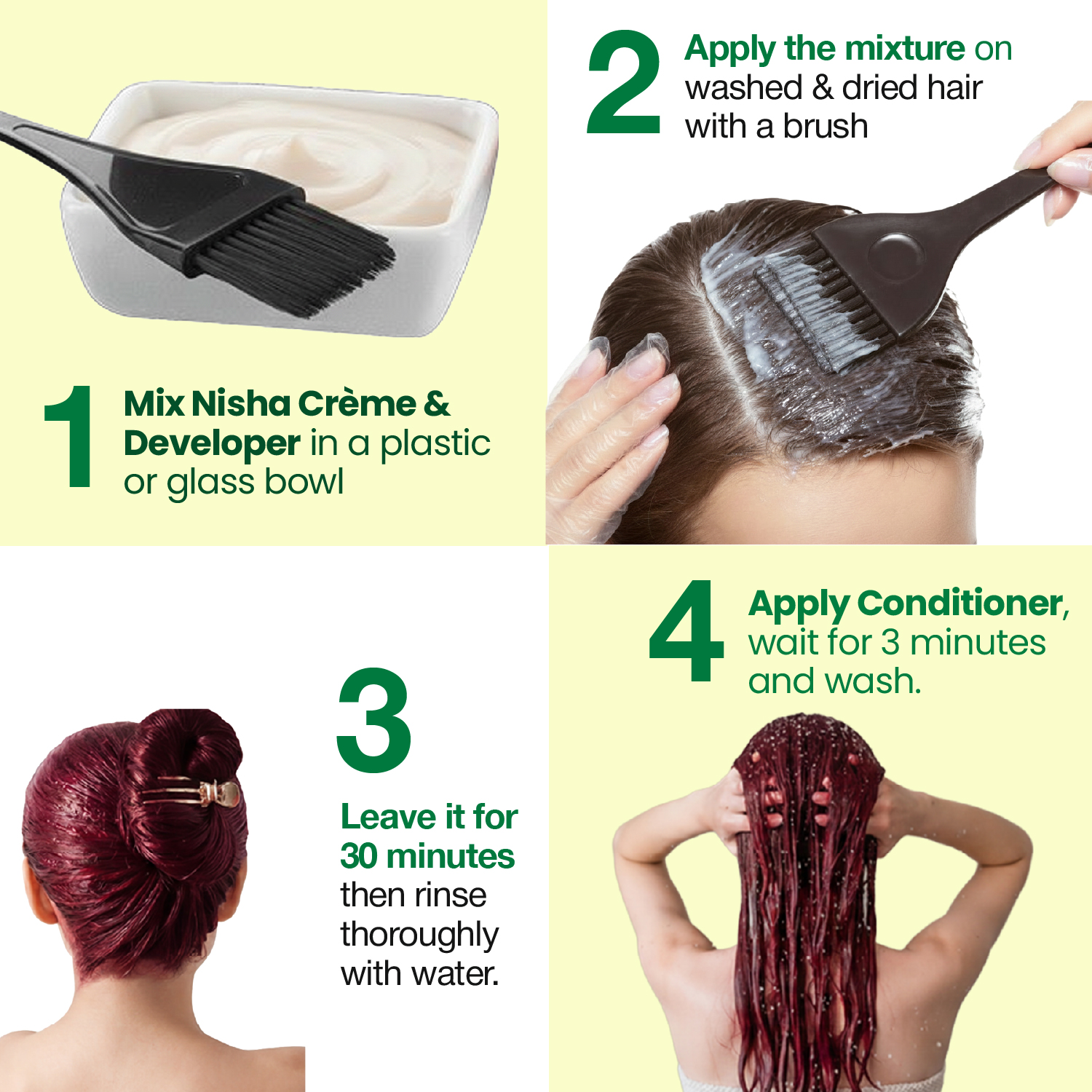 Nisha Crème Hair Color Wine Burgundy | Long-Lasting Color