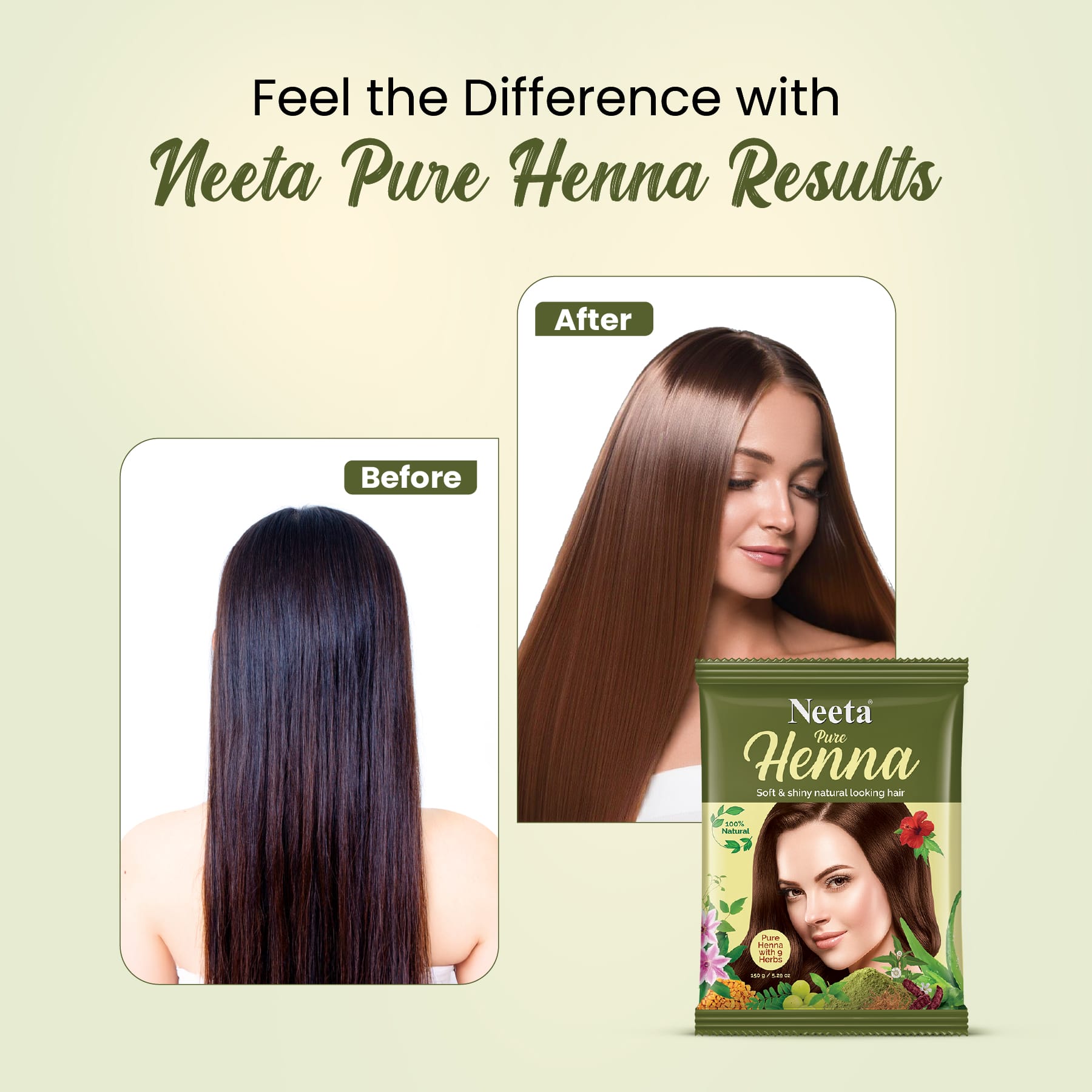 Neeta Henna with 9 Herbs Natural Brown