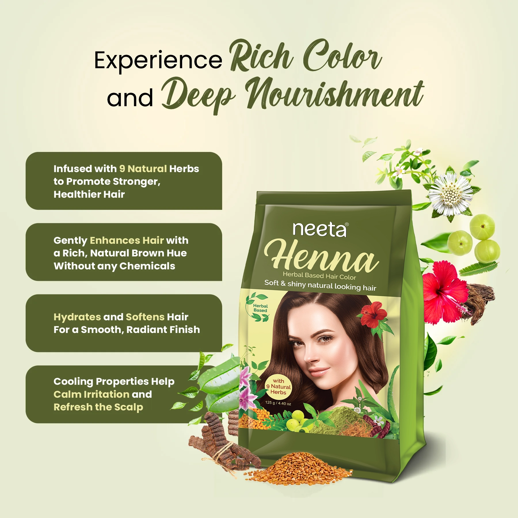 Neeta Herbal Based Hair Color 125g