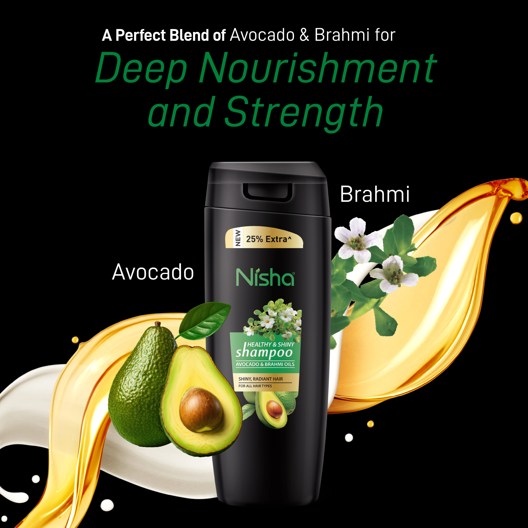Nisha Avocado & Brahmi Oils Shampoo 80ml