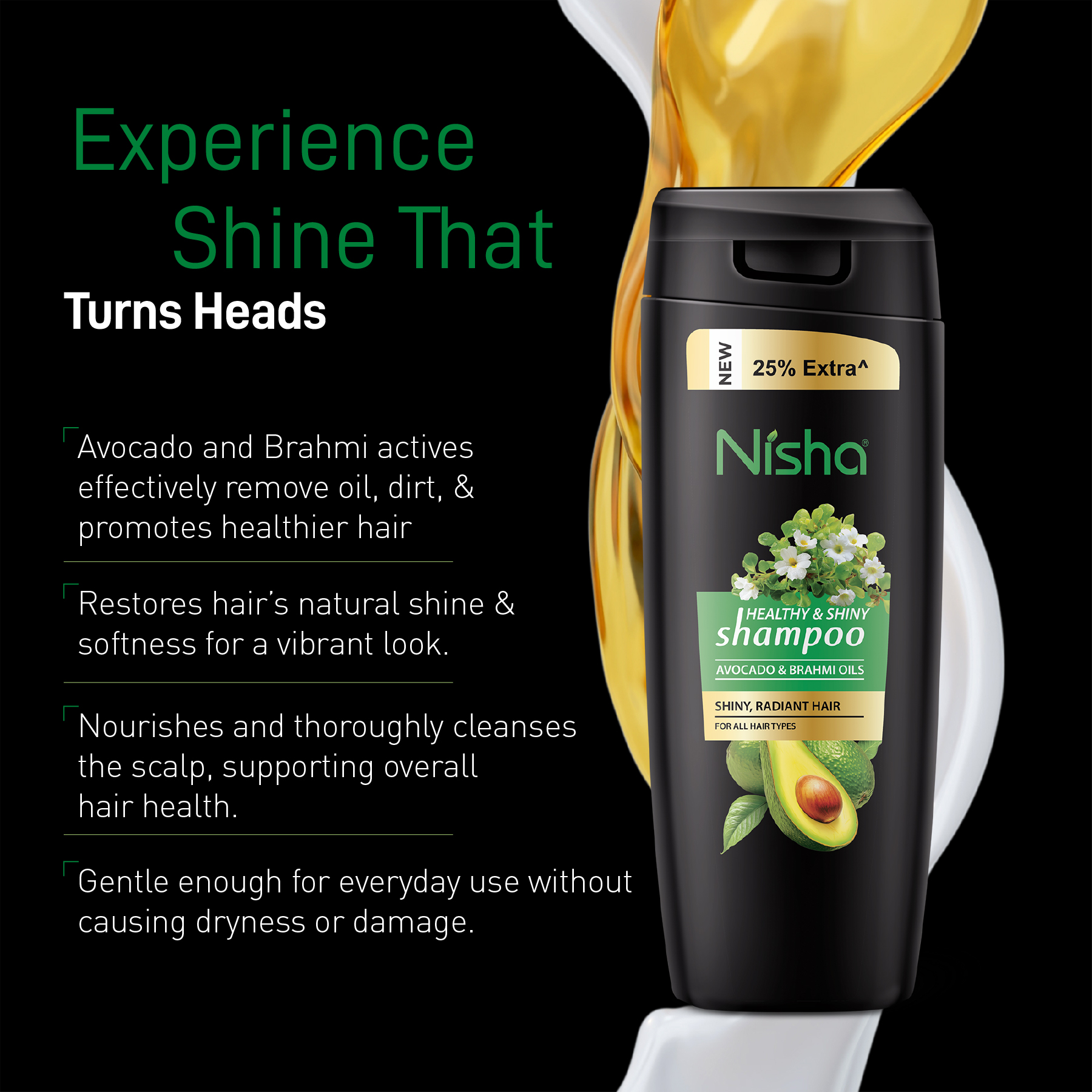 Nisha Avocado & Brahmi Oils Shampoo 80ml
