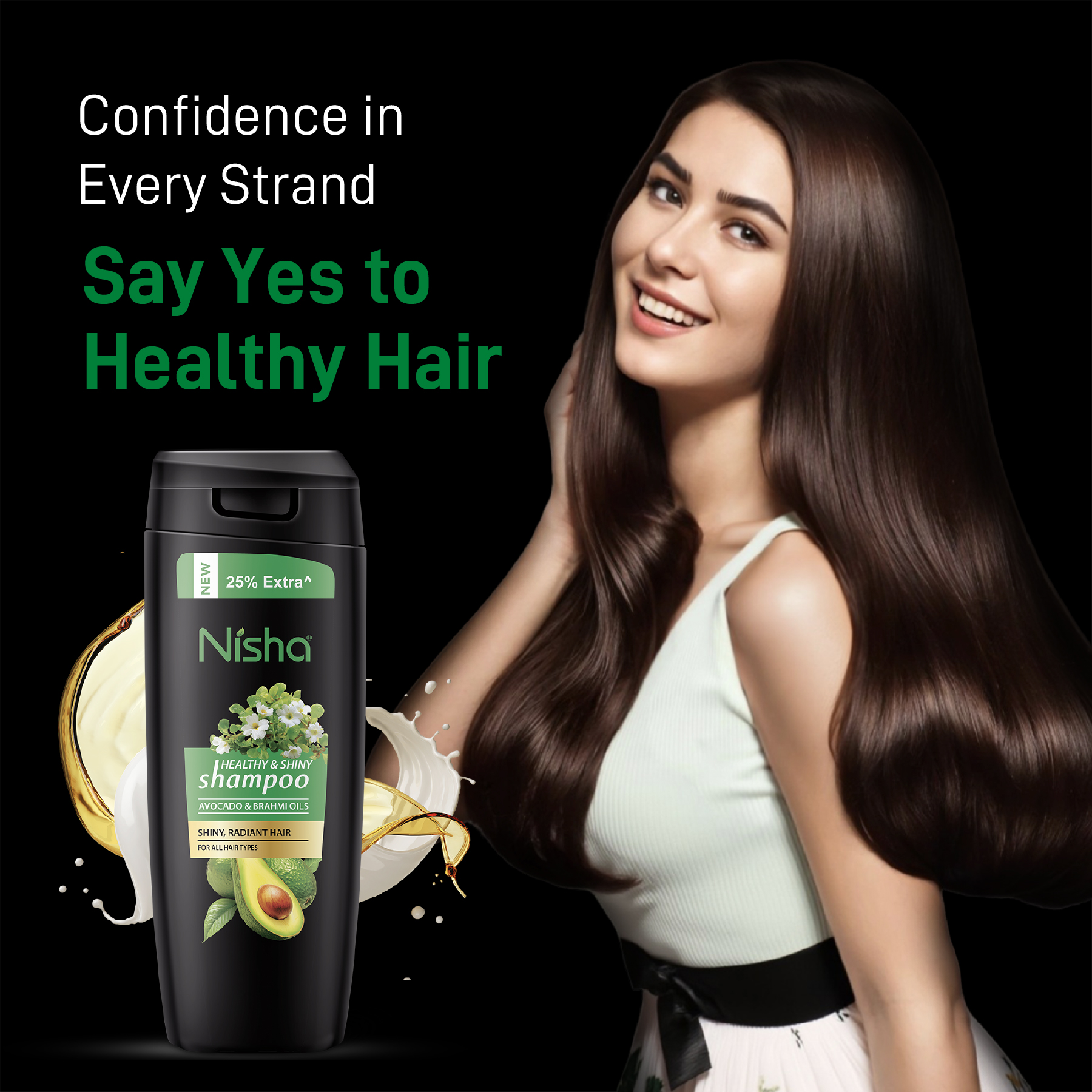 Nisha Avocado & Brahmi Oils Shampoo 80ml