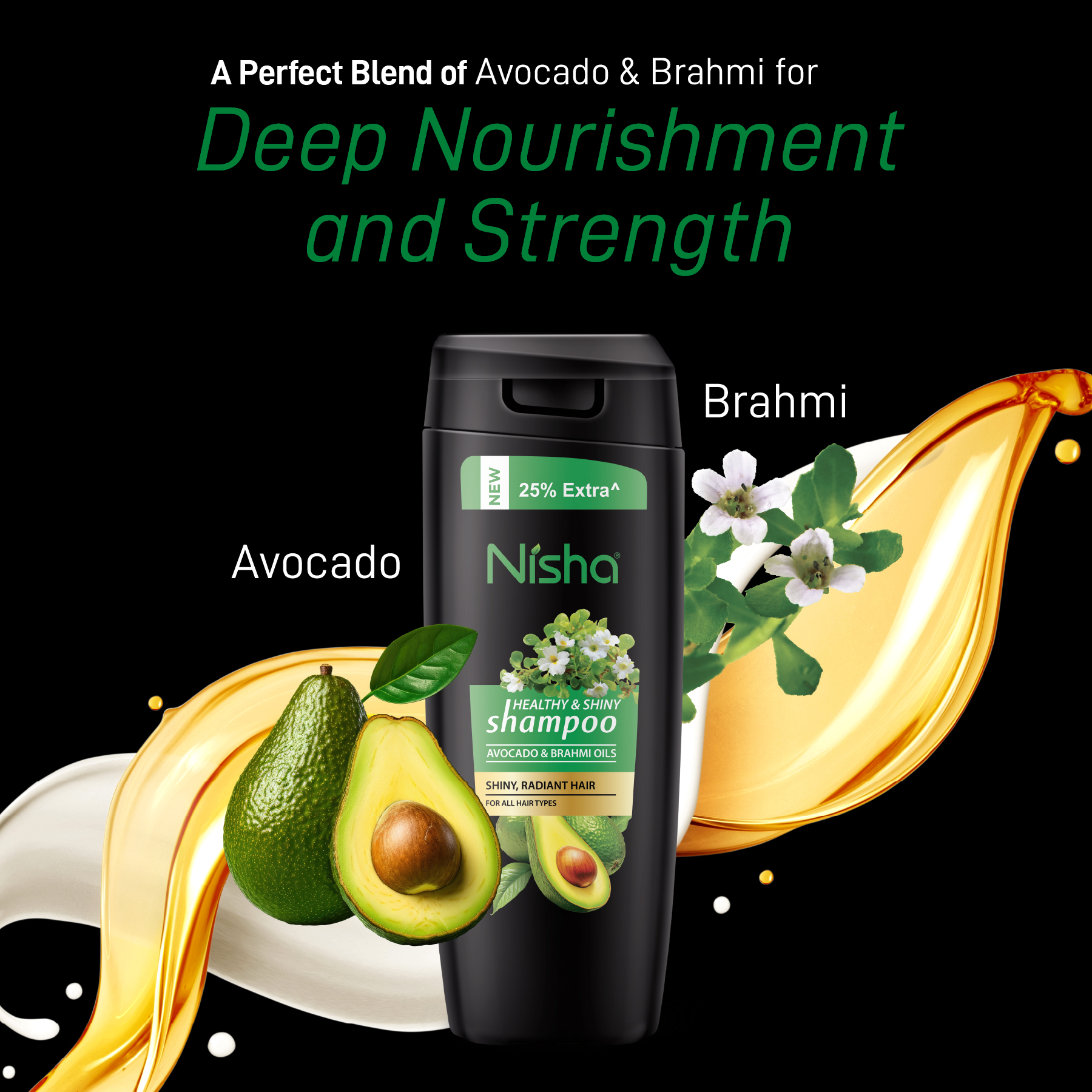Nisha Avocado & Brahmi Oils Shampoo 80ml