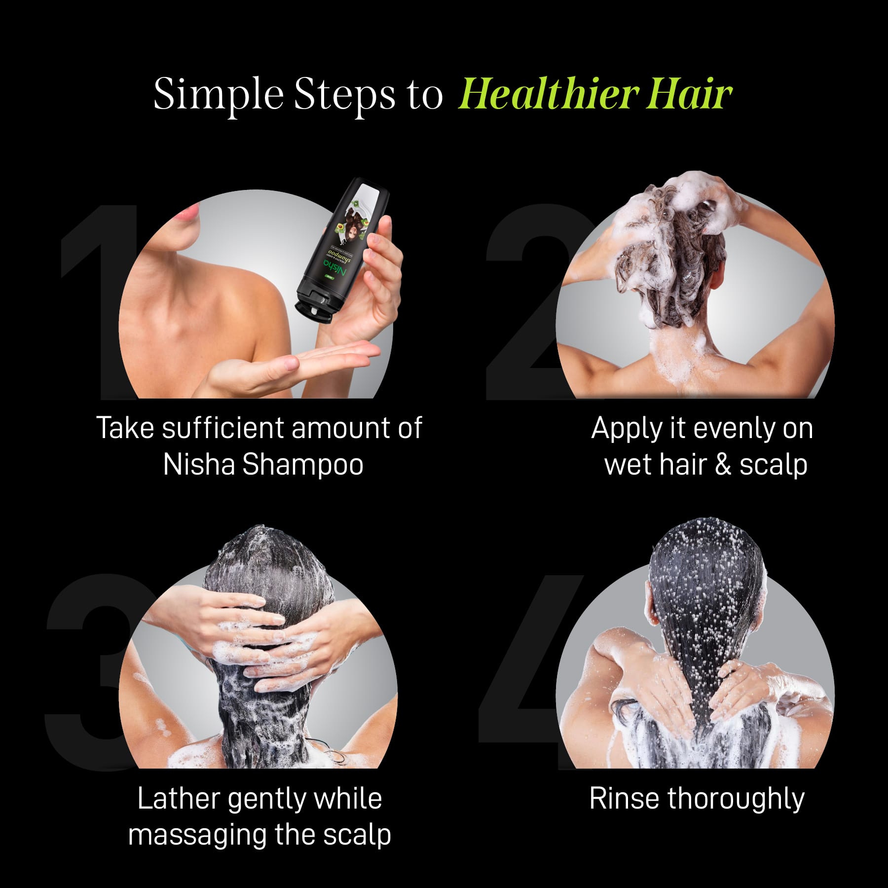 Nisha Avocado & Brahmi Oils Shampoo 80ml