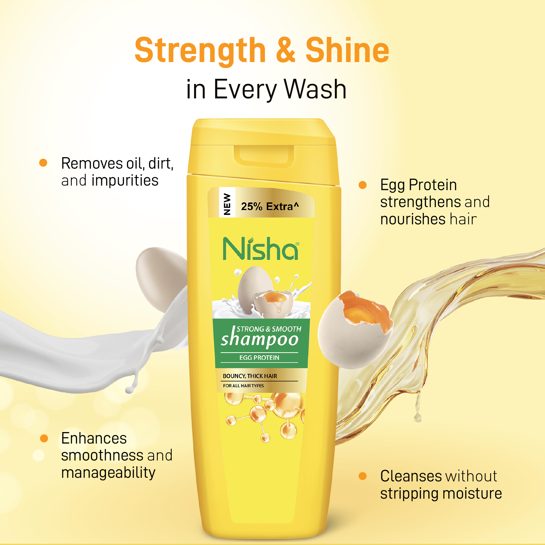 Nisha Egg Protein Shampoo 80ml