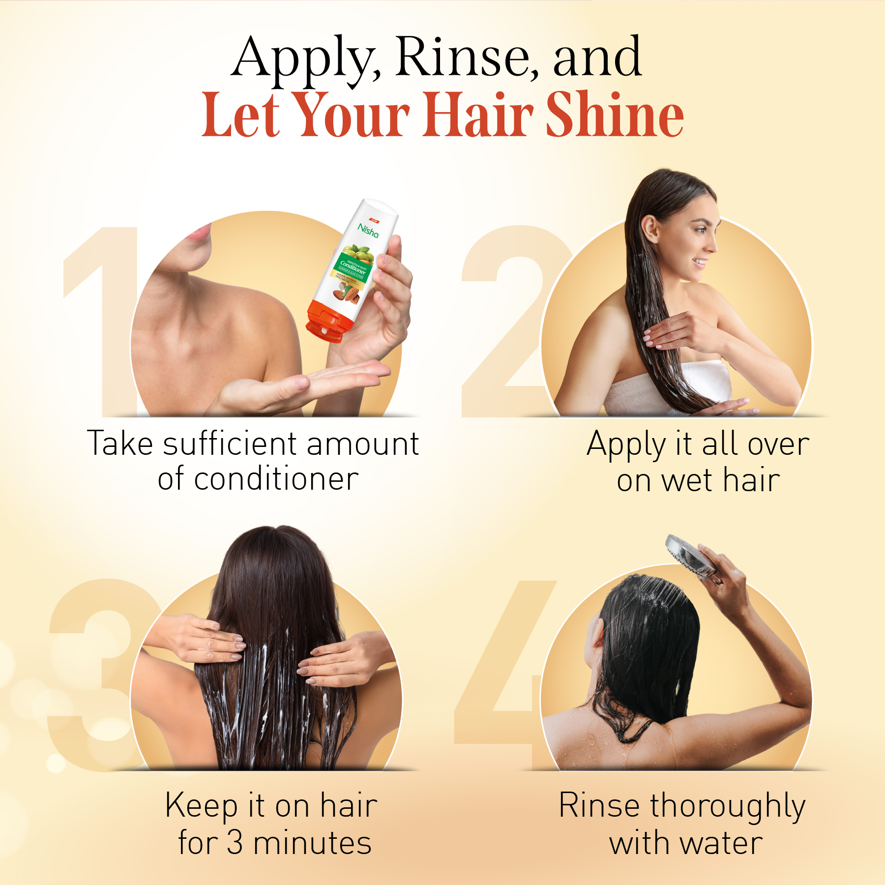 Nisha Smooth & Silky Conditioner | Almond & Olive Actives Conditioner