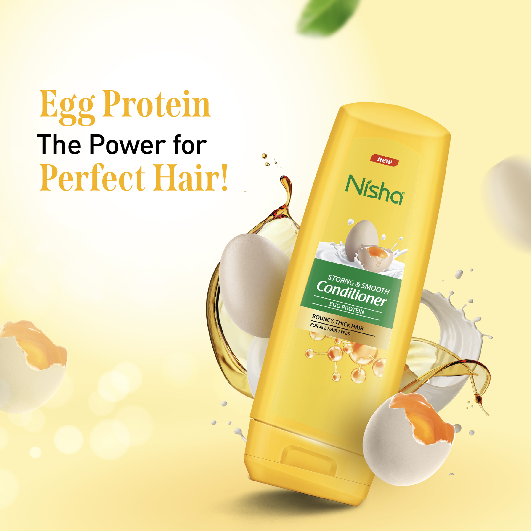 Nisha Strong and Smooth Conditioner | Egg Protein Conditioner