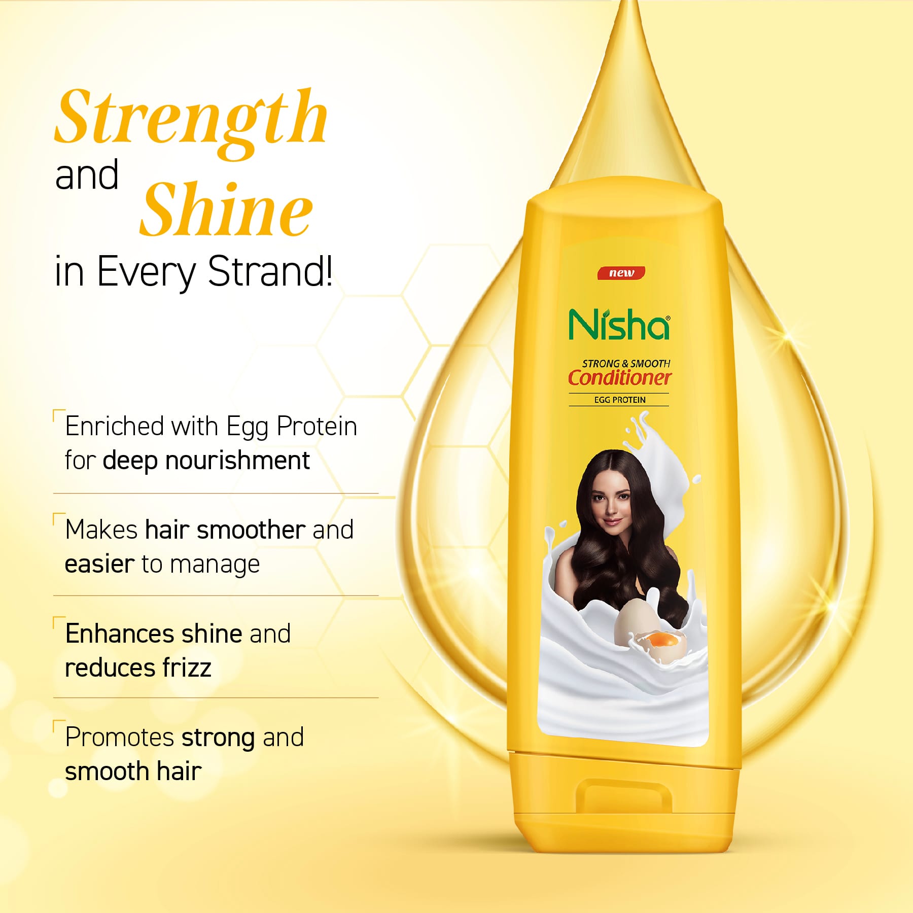 Nisha Strong and Smooth Conditioner | Egg Protein Conditioner