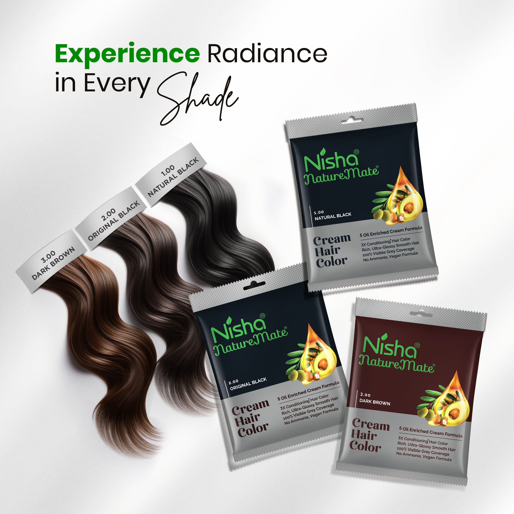 Nisha Naturemate Cream Hair Color Dark Brown