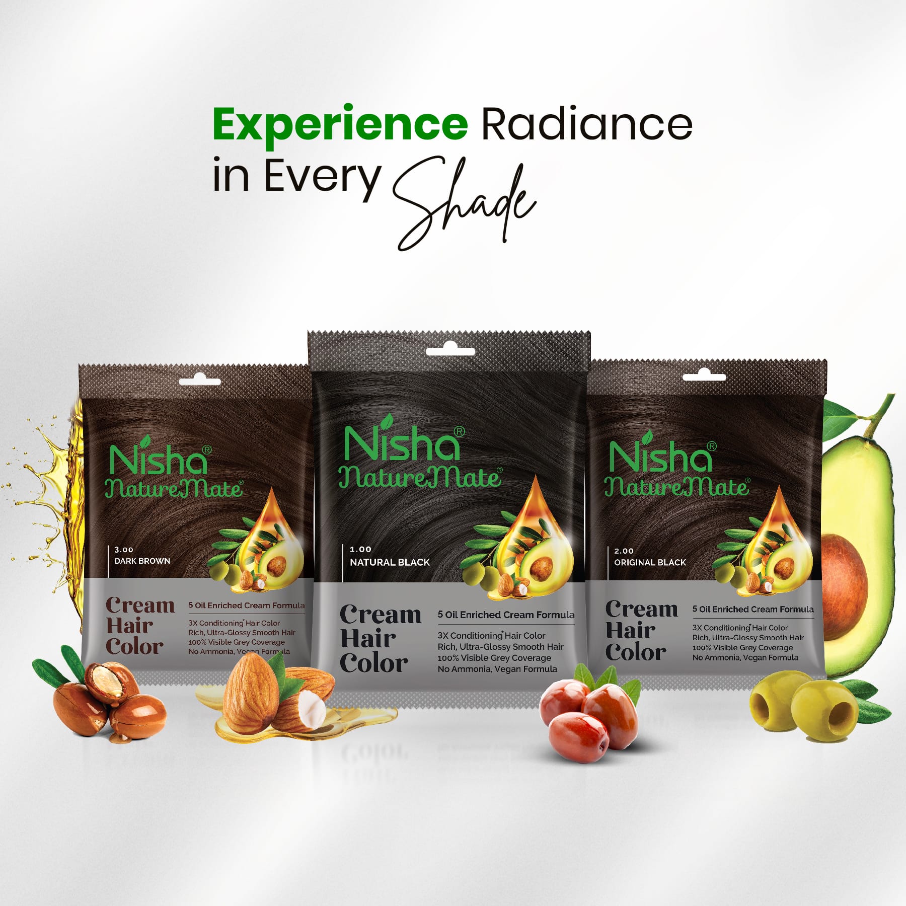 Nisha Naturemate Cream Hair Color Dark Brown