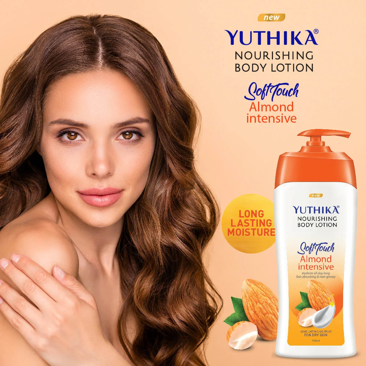 Yuthika Nourishing Body Lotion Almond Intensive 500ml
