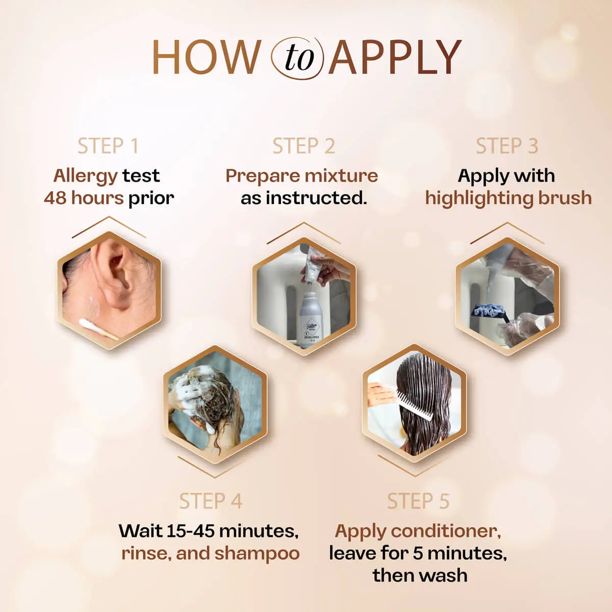 Cosglam Highlights Easy & Professional Hair Highlighting Kit