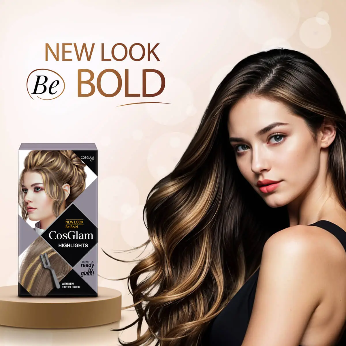 Cosglam Highlights Easy & Professional Hair Highlighting Kit