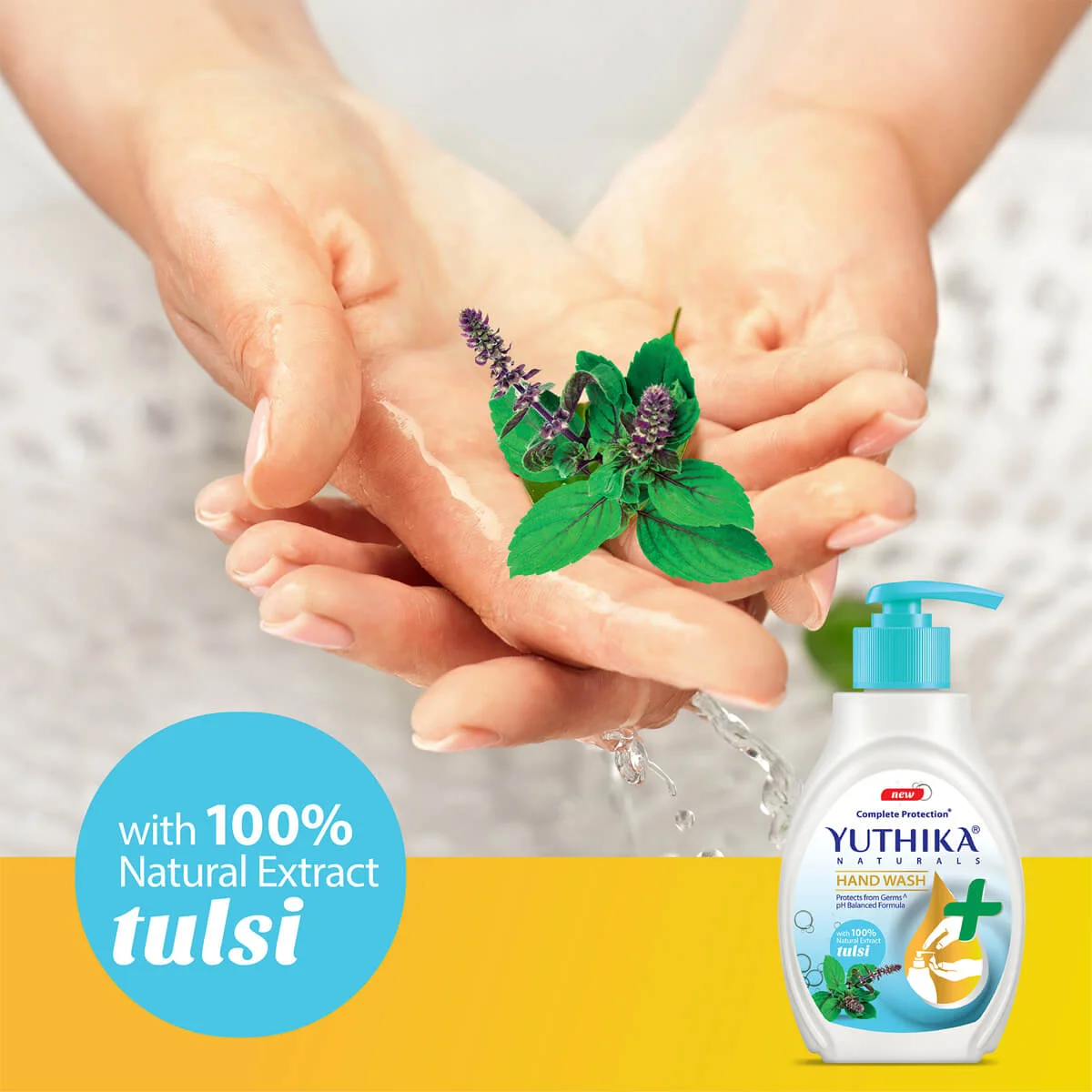  Yuthika Naturals Complete Protection Hand Wash Tulsi