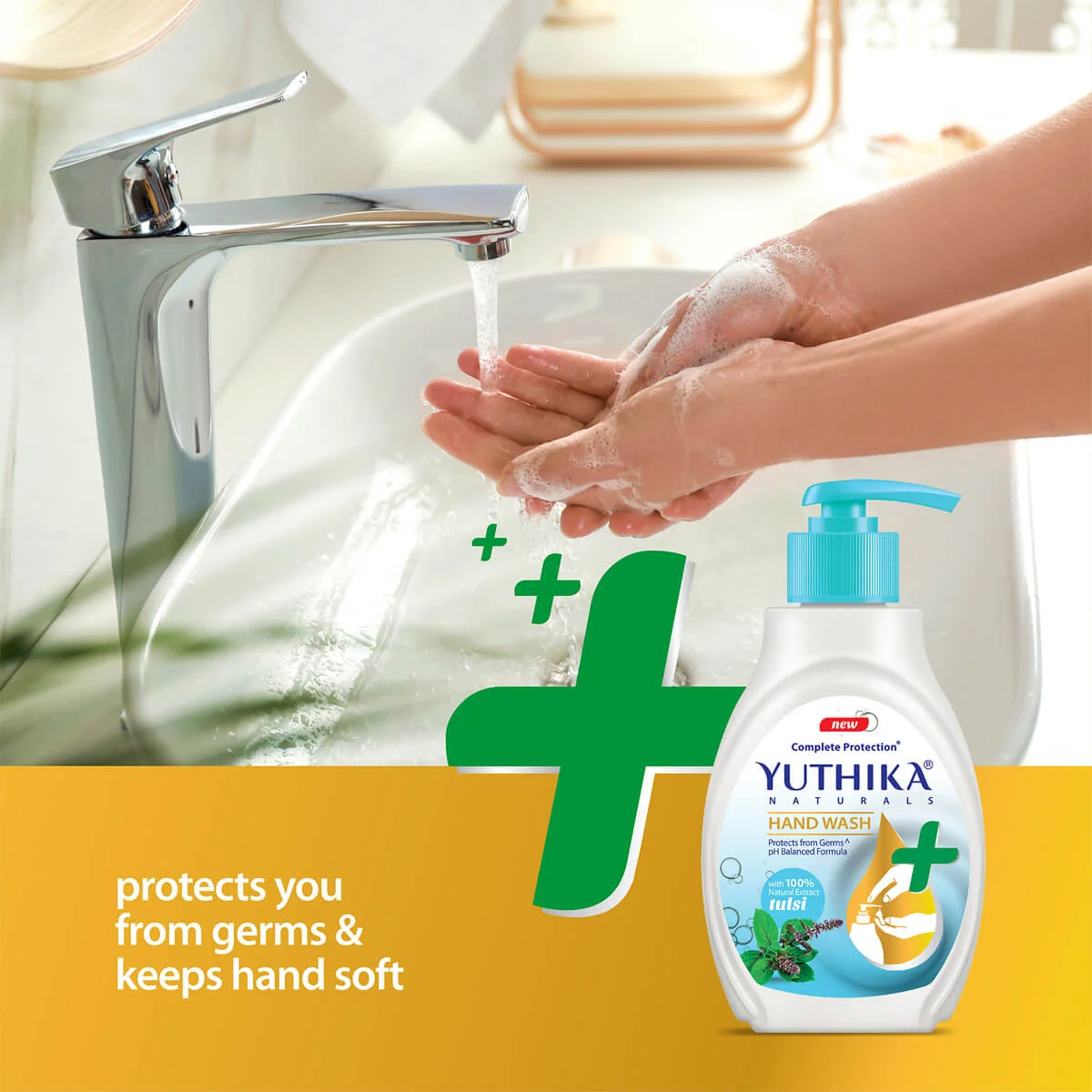  Yuthika Naturals Complete Protection Hand Wash Tulsi