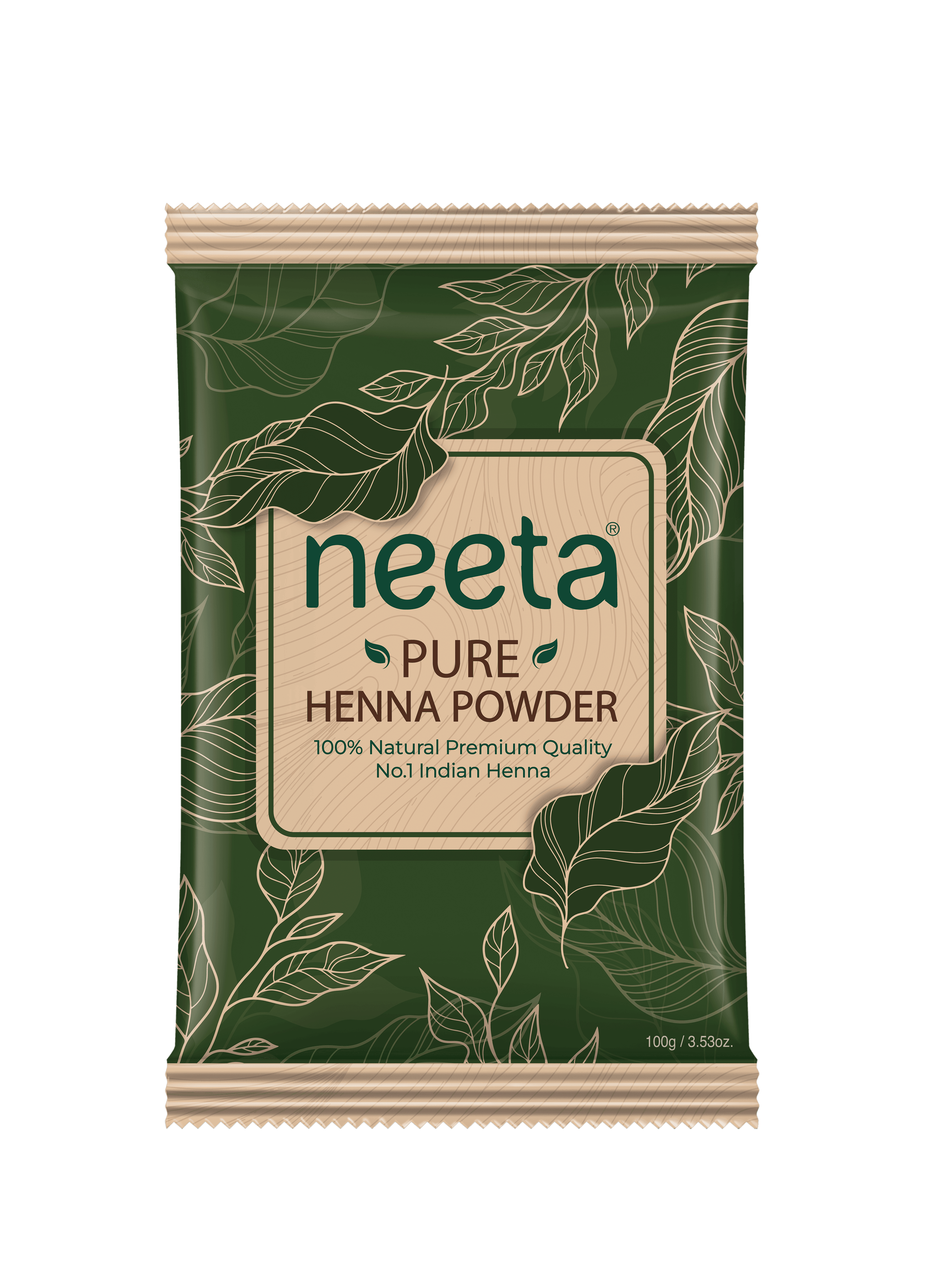 100% Organic Pure Natural Henna Powder – 100g, Homemade Style, Red Shade, Alcohol & Ammonia Free