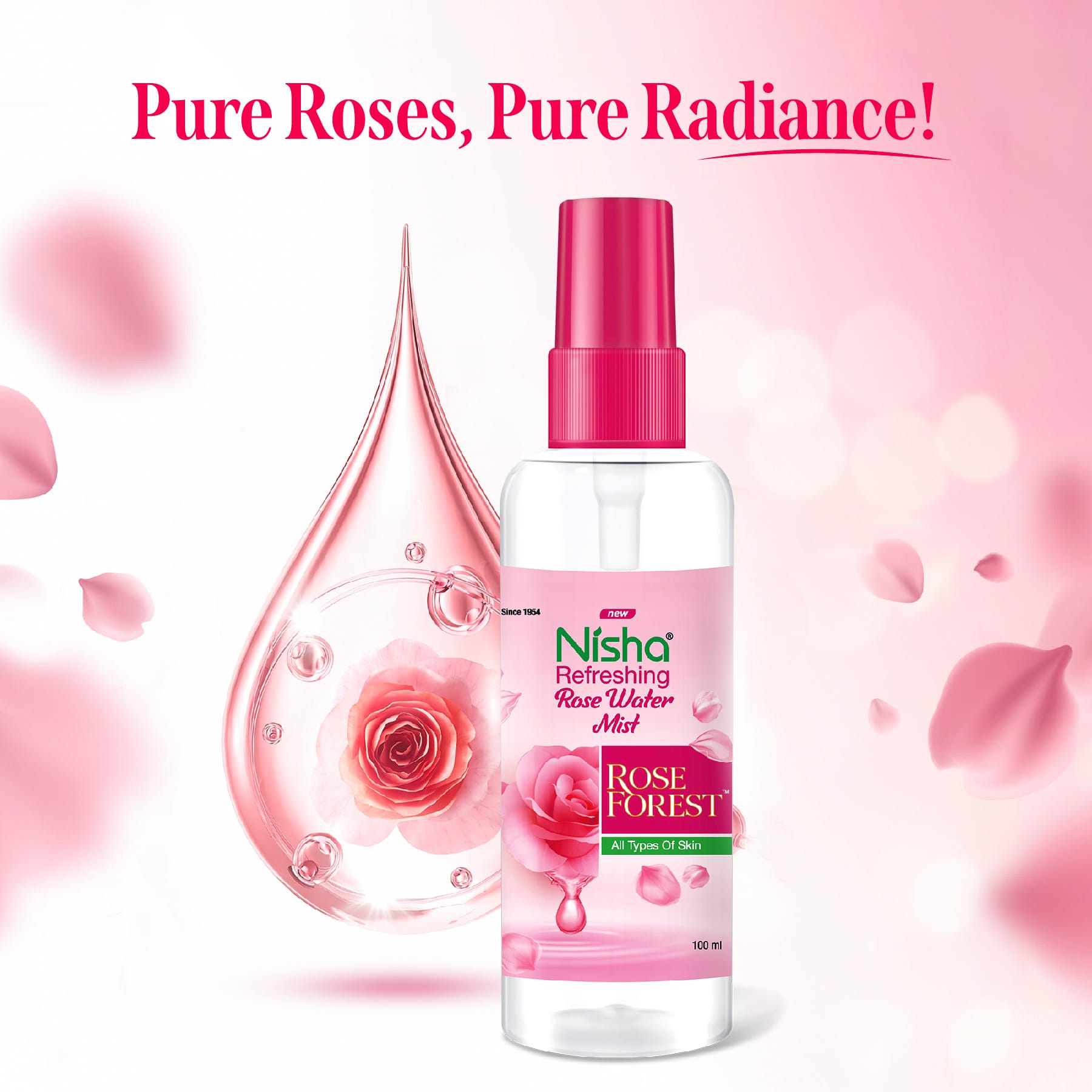 Nisha Refreshing Rose Water 100ml