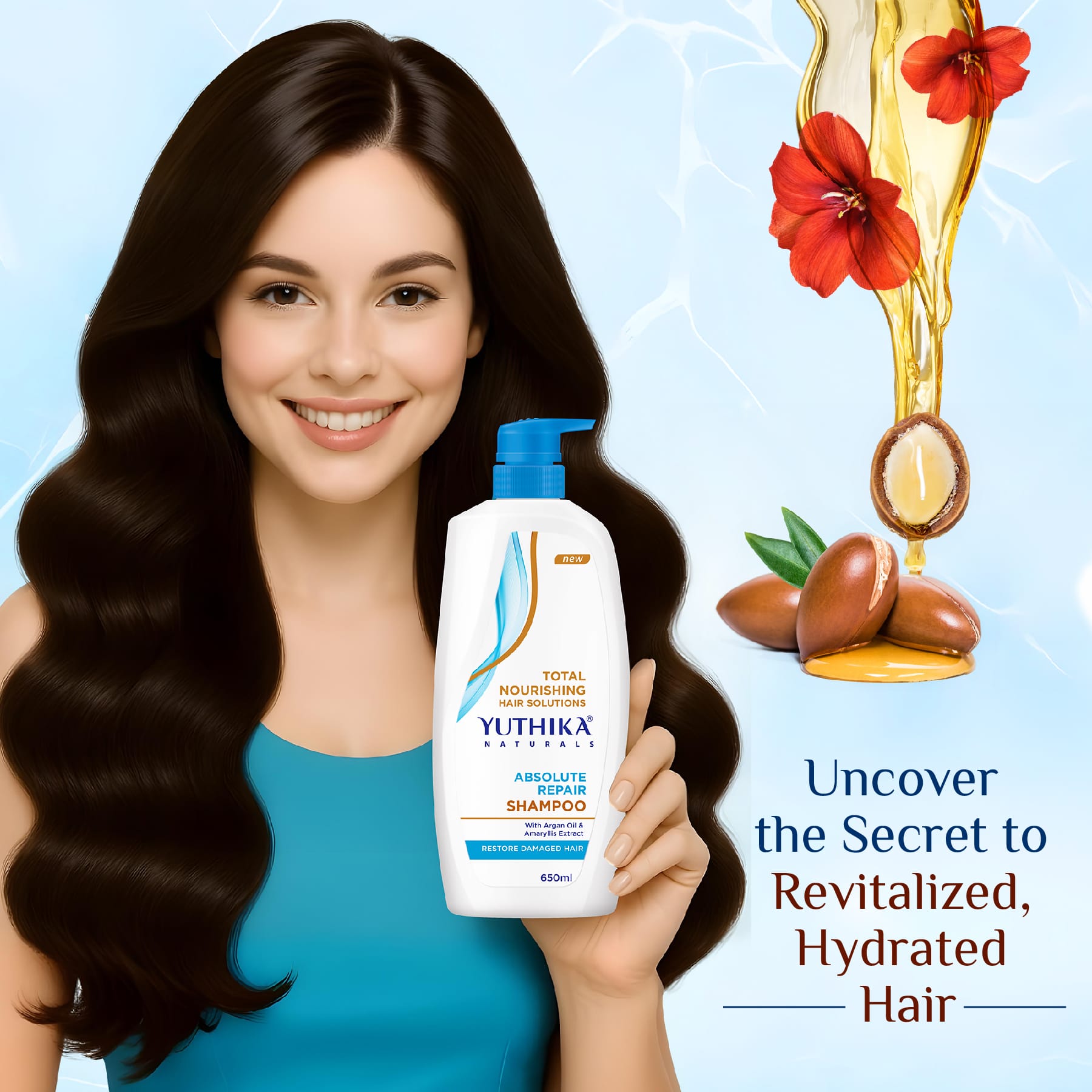 Yuthika Total Nourishing Absolute Repair Shampoo 650ml