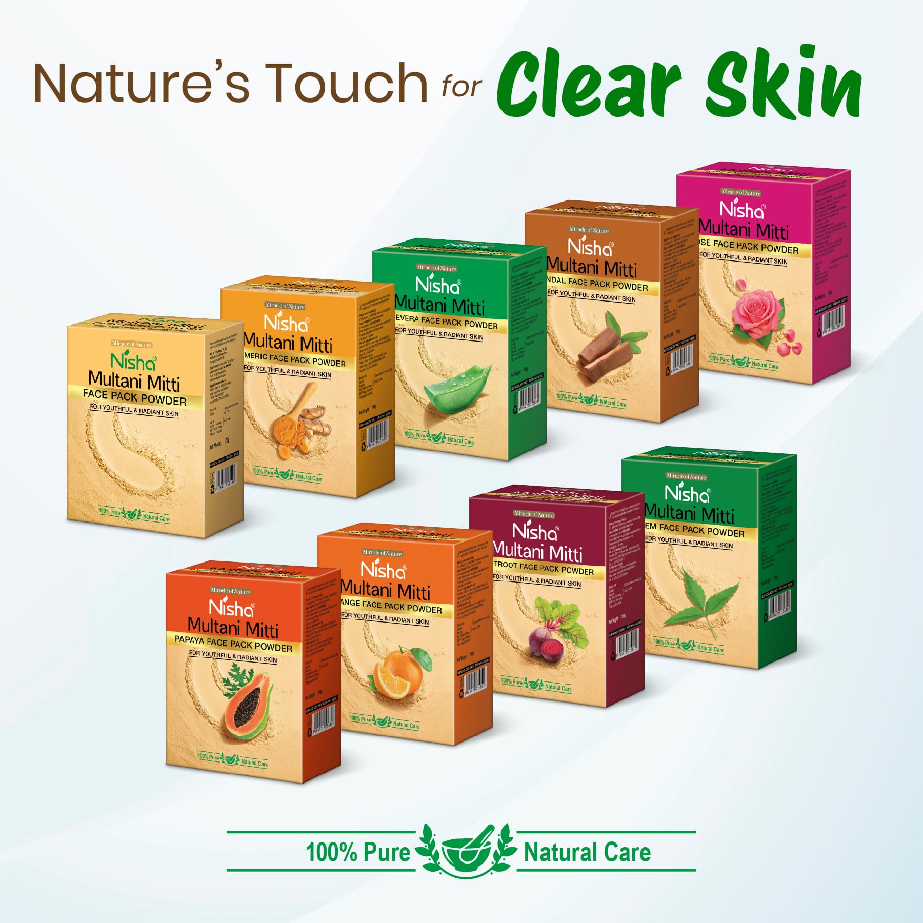 Nisha Multani Mitti Aloe Vera Face Pack Powder