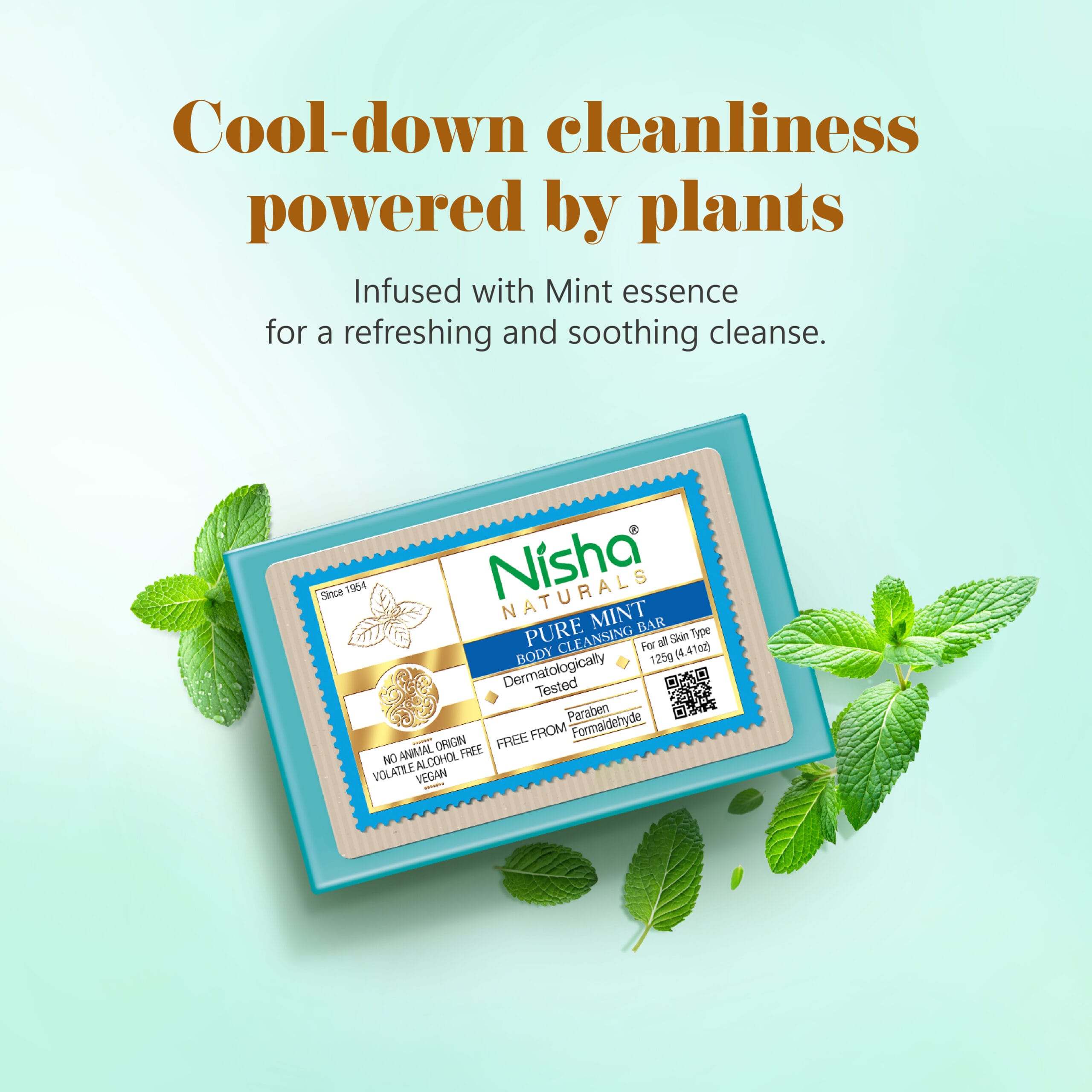 Nisha Body Cleansing Bar Pure Mint