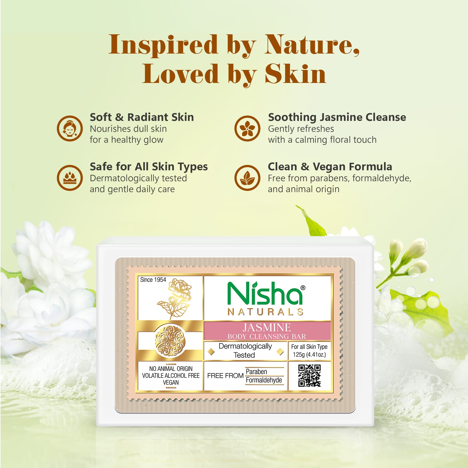 Nisha Body Cleansing Bar Jasmine