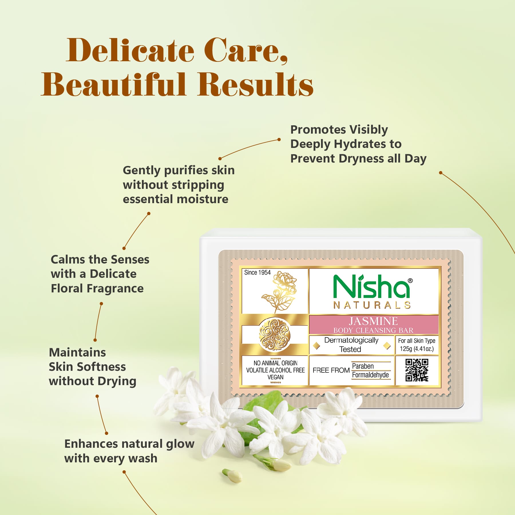 Nisha Body Cleansing Bar Jasmine