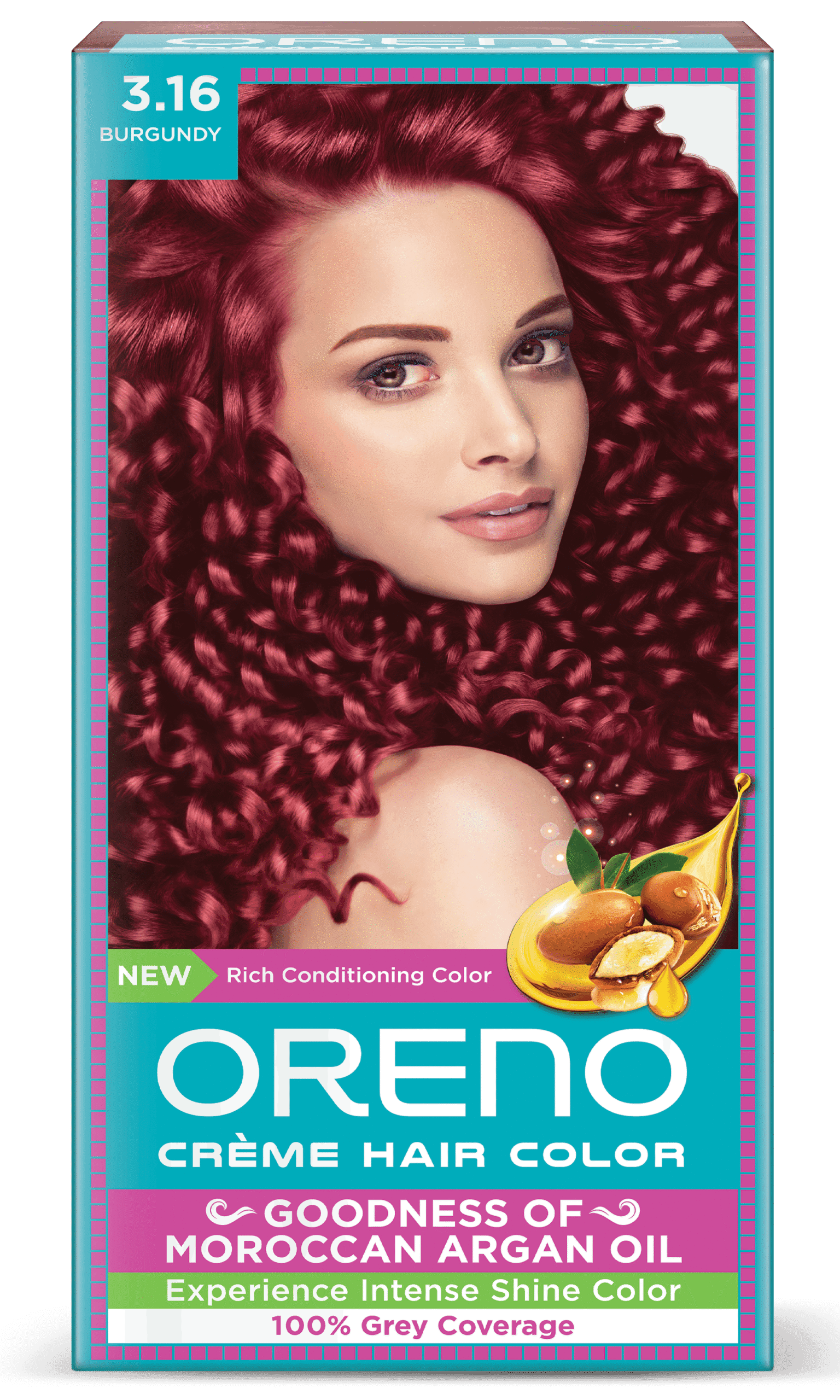 Oreno Crème Hair Color 3.16 Burgundy