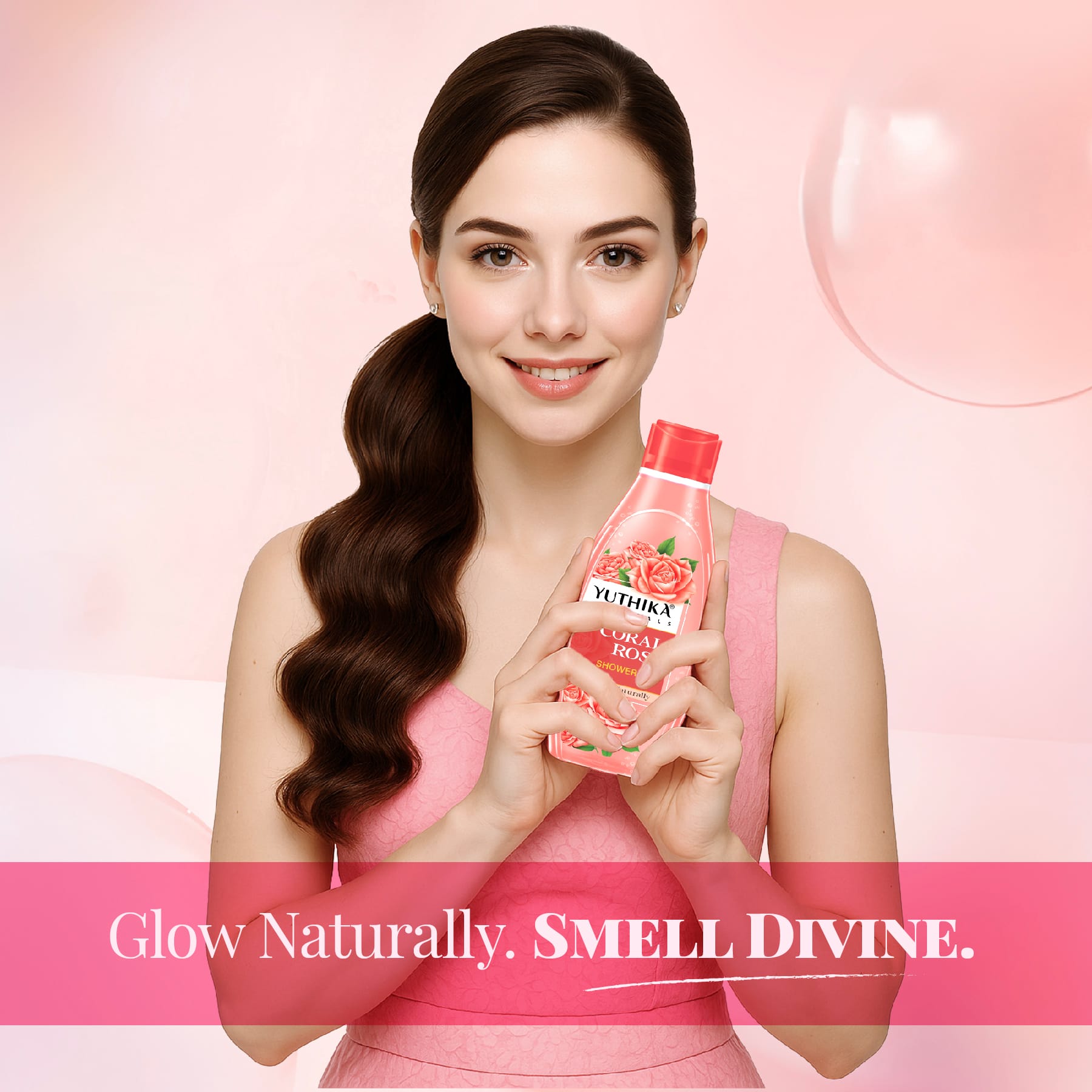 Yuthika Naturals Shower Gel Coral Rose 250ml