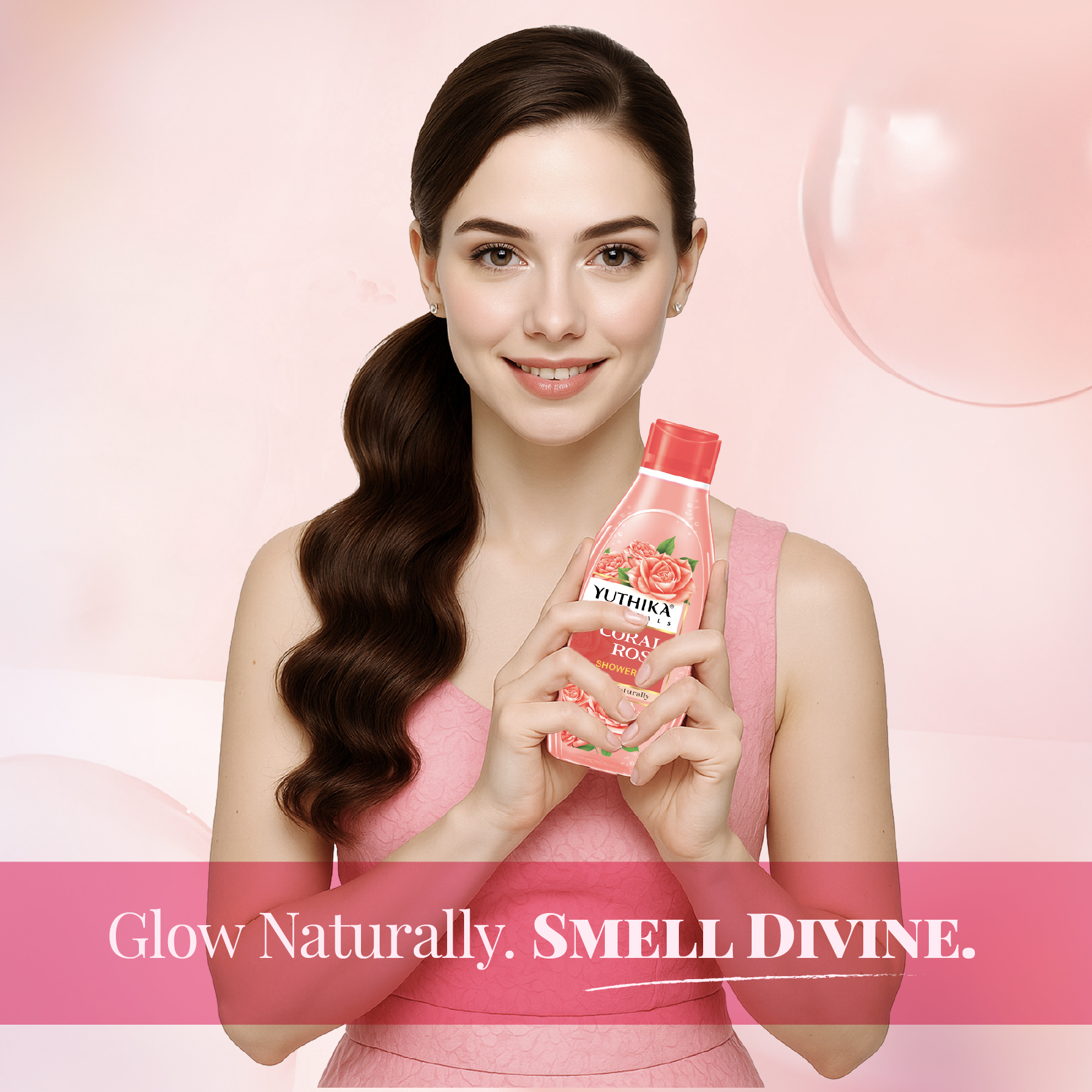 Yuthika Naturals Shower Gel Coral Rose 250ml