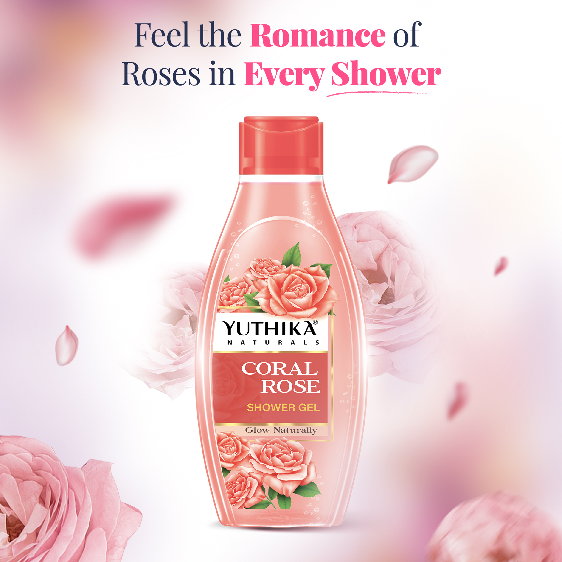 Yuthika Naturals Shower Gel Coral Rose 250ml