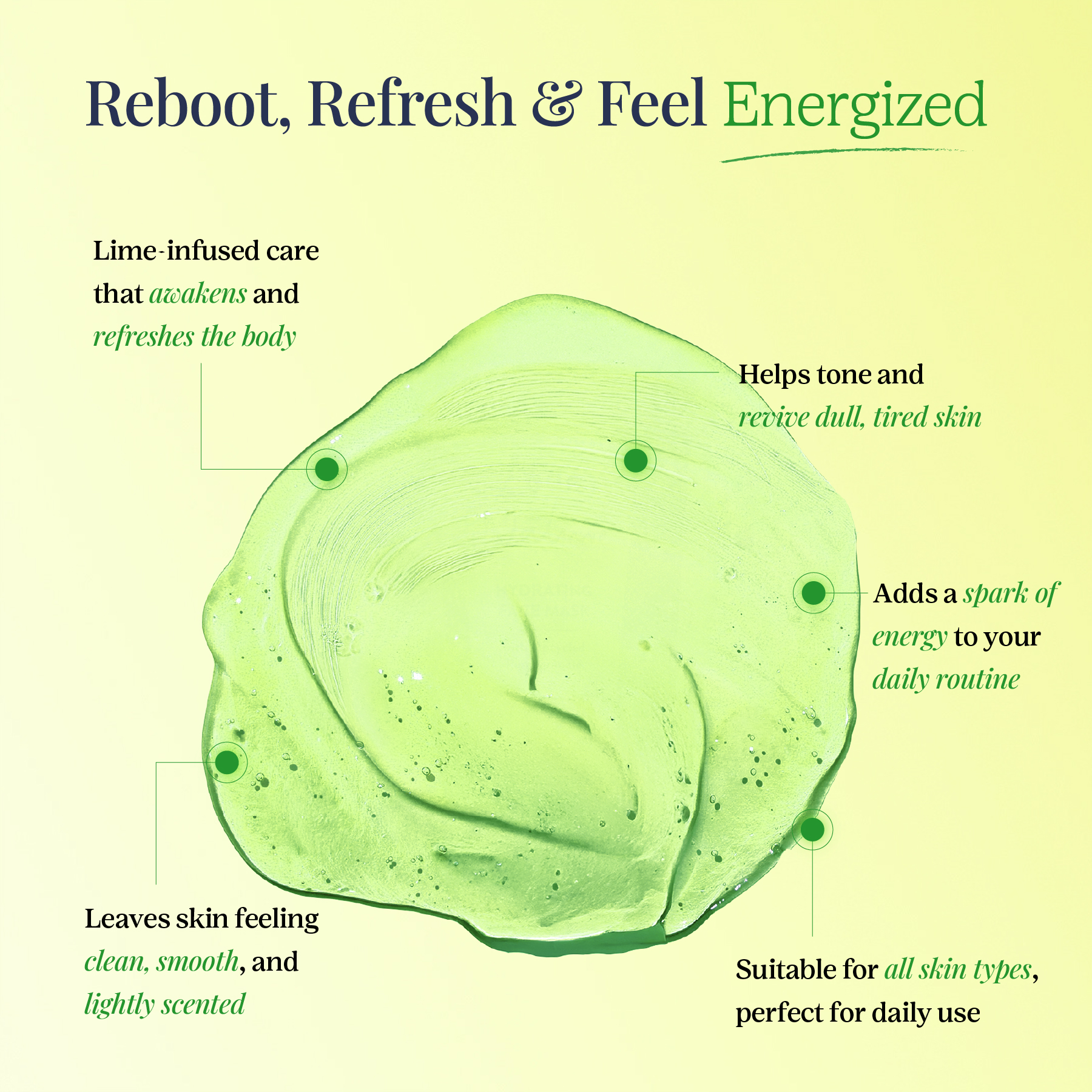 Yuthika Naturals Shower Gel Fresh Lemon 250ml