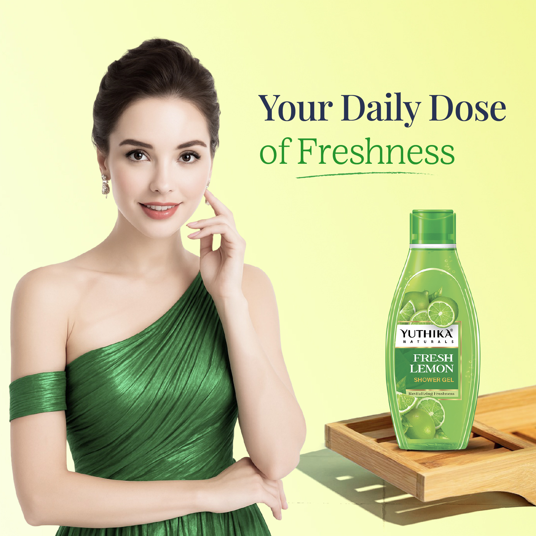 Yuthika Naturals Shower Gel Fresh Lemon 250ml