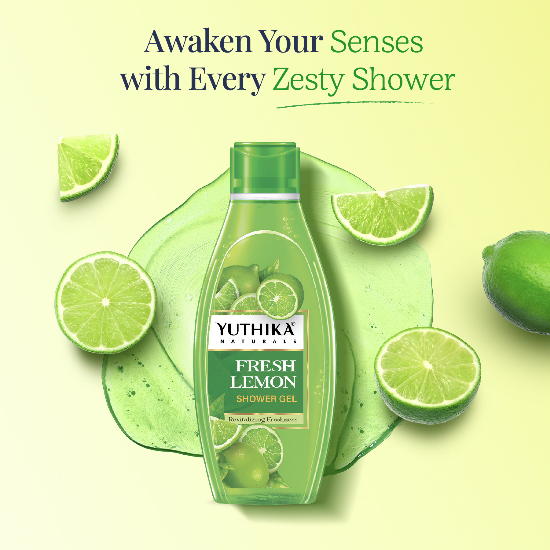 Yuthika Naturals Shower Gel Fresh Lemon 250ml