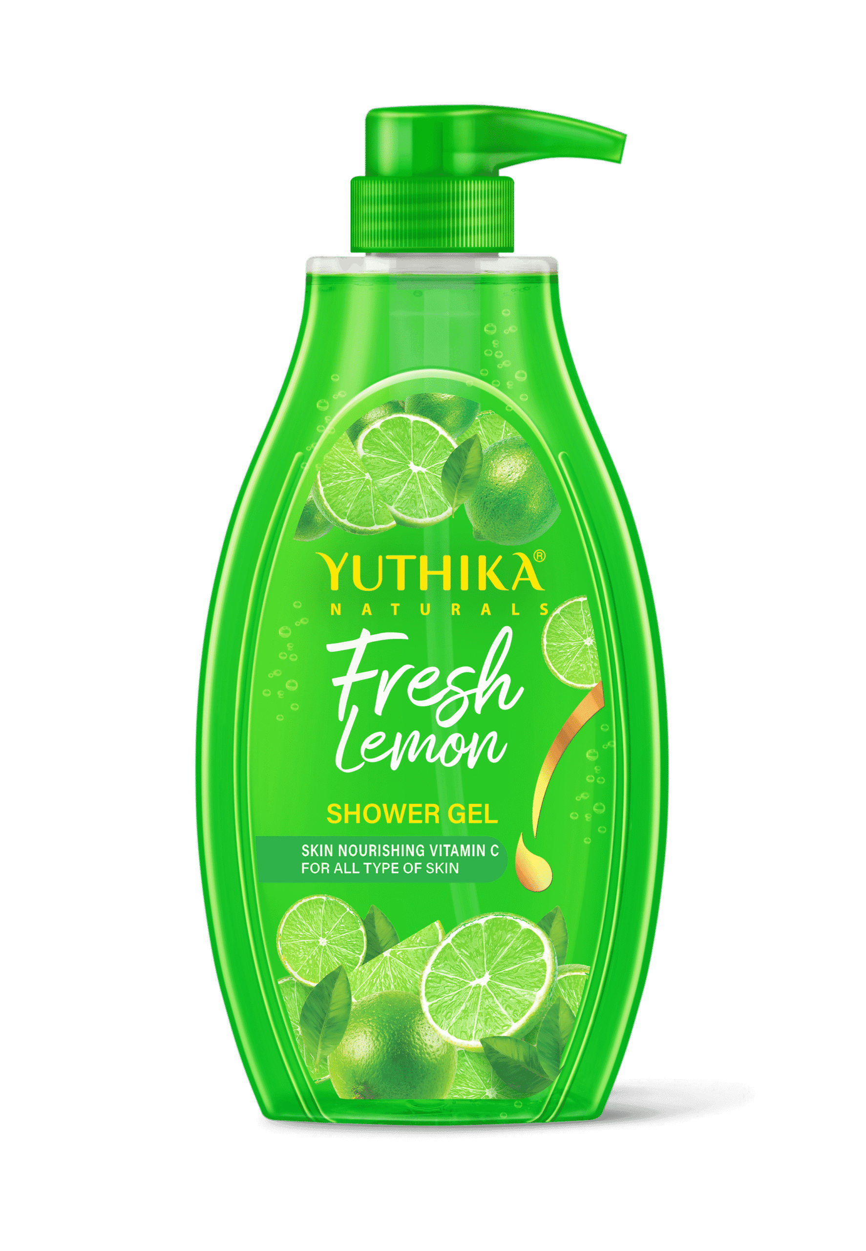Yuthika Naturals Shower Gel Fresh Lemon 750ml