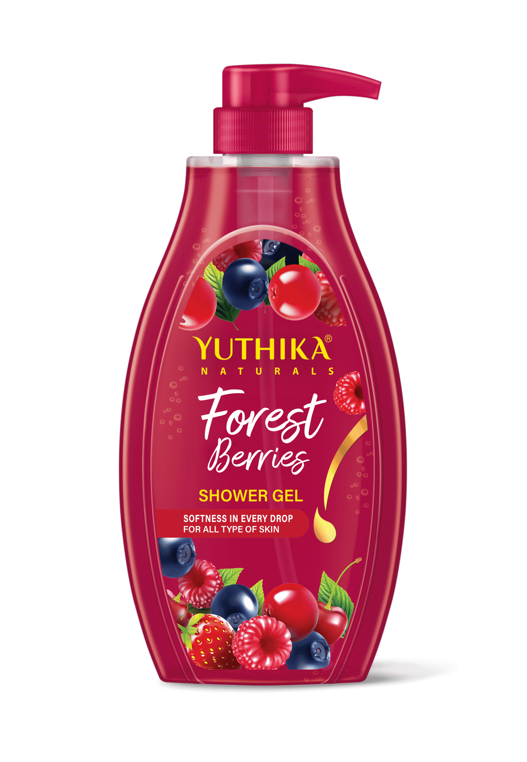 Yuthika Naturals Shower Gel Forest Berries 750ml